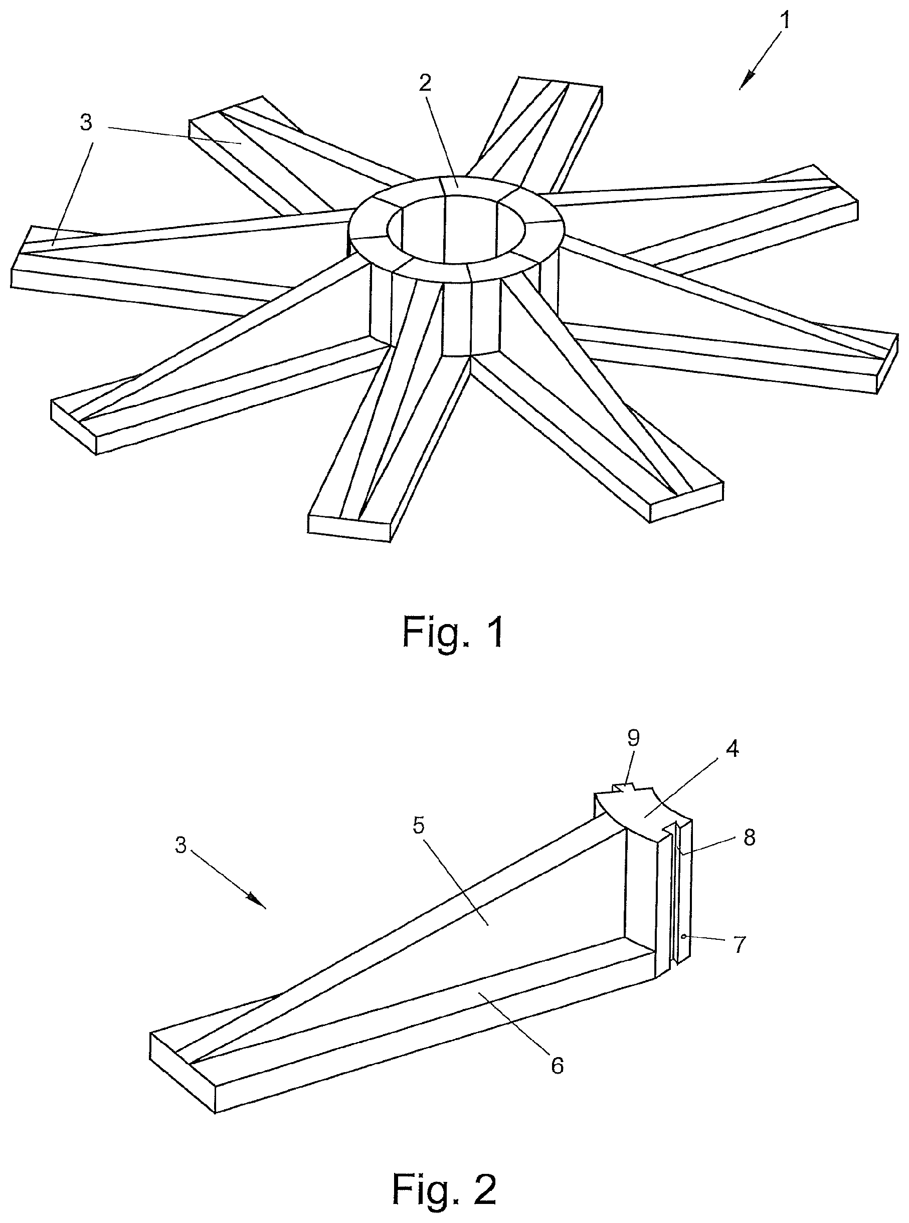 Patent US12139872 Figure 1 – Foundation for a wind power plant