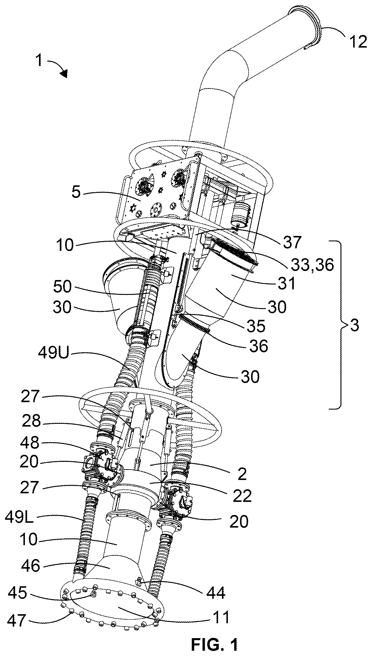 Patent US12139882 Figure 1 – Apparatus and method for underwater dredging
