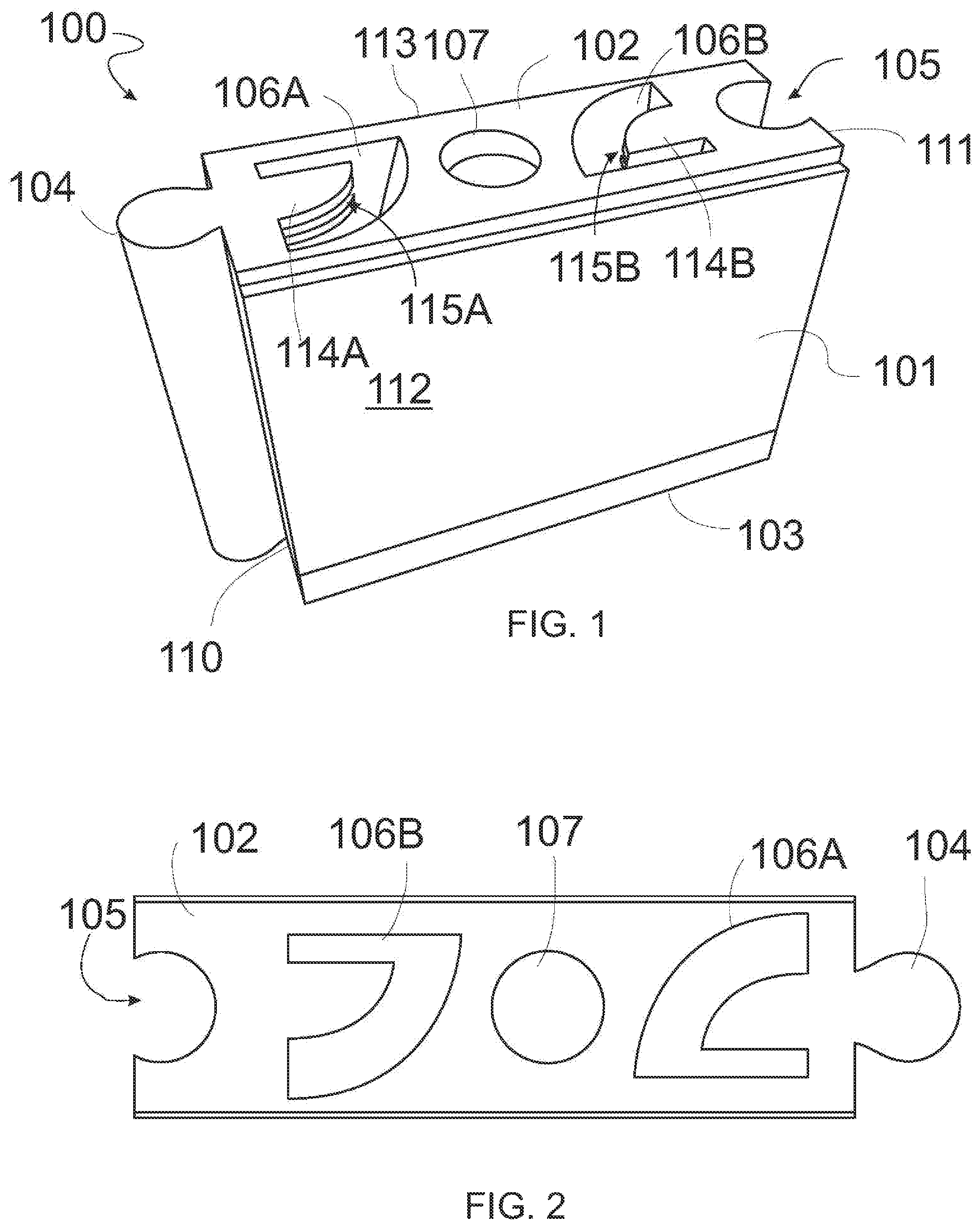 Patent US12139907 Figure 1 – Plastic building blocks
