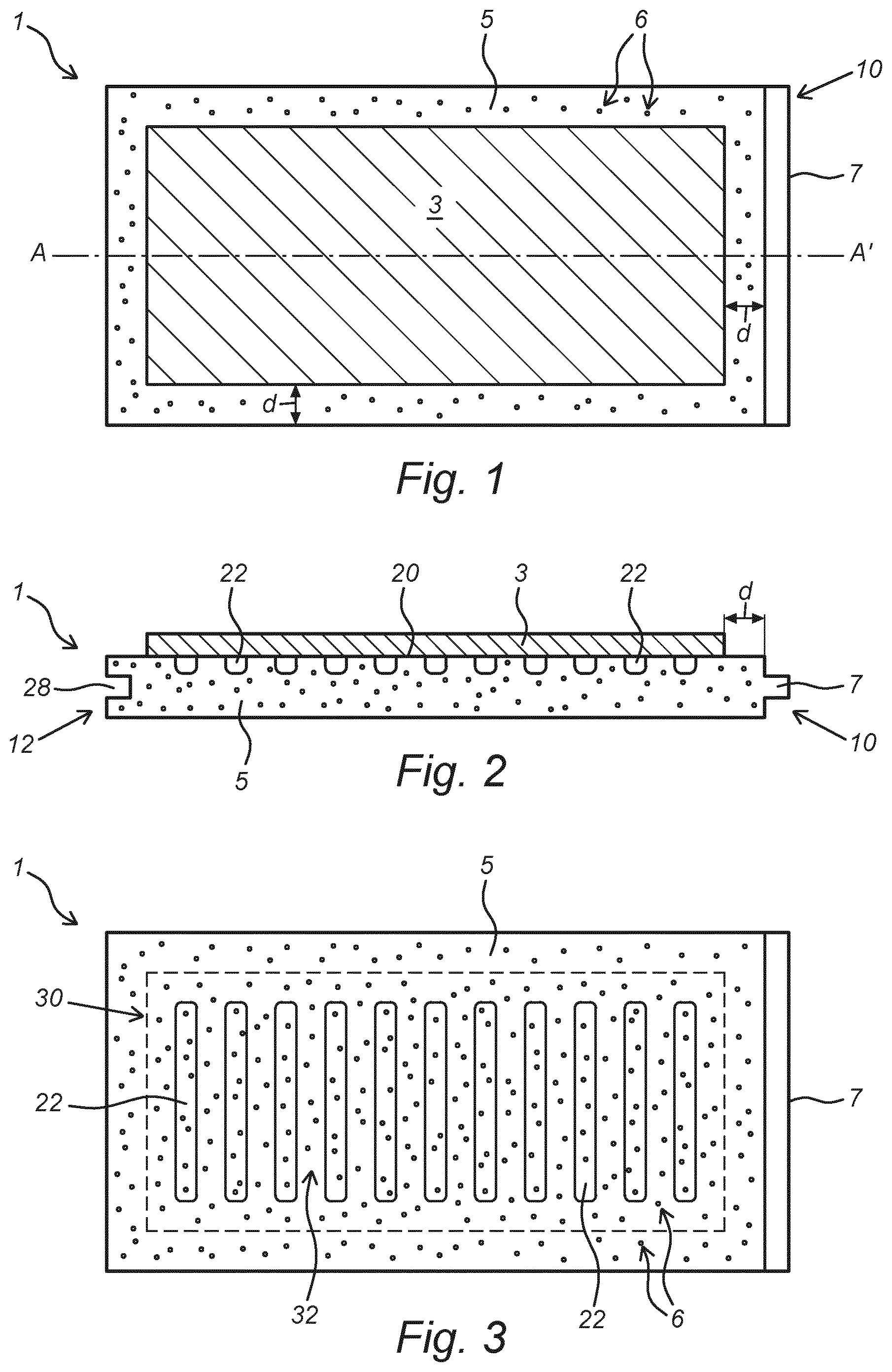 Patent US12139917 Figure 1 – Tile panel, and a surface covering constructed by a multitude of neighbouring tile panels