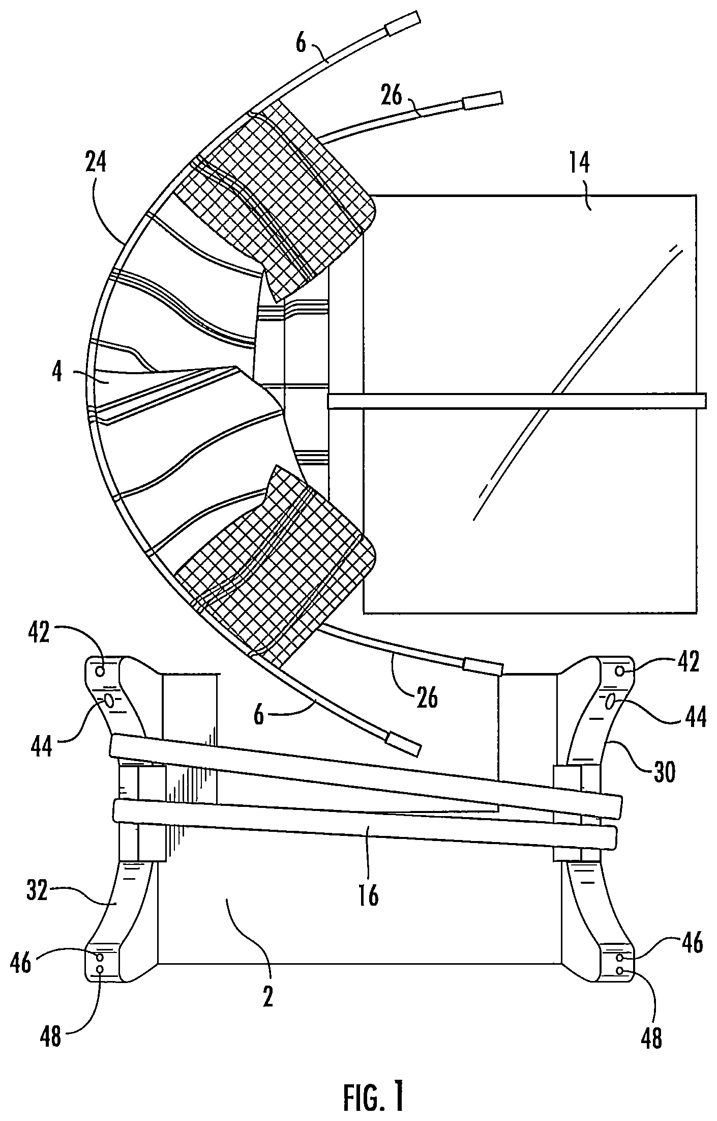 Patent US12139924 — Sun shade — Figure 1