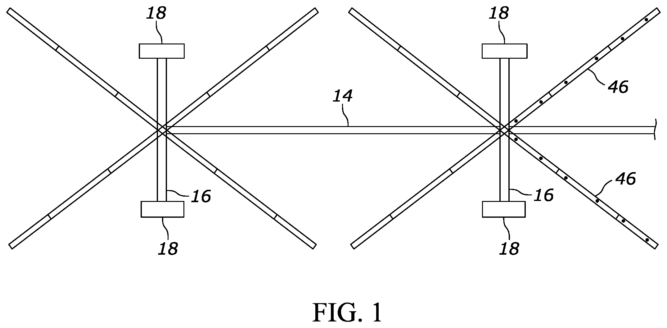 Patent US12139925 — Portable shade device — Figure 1