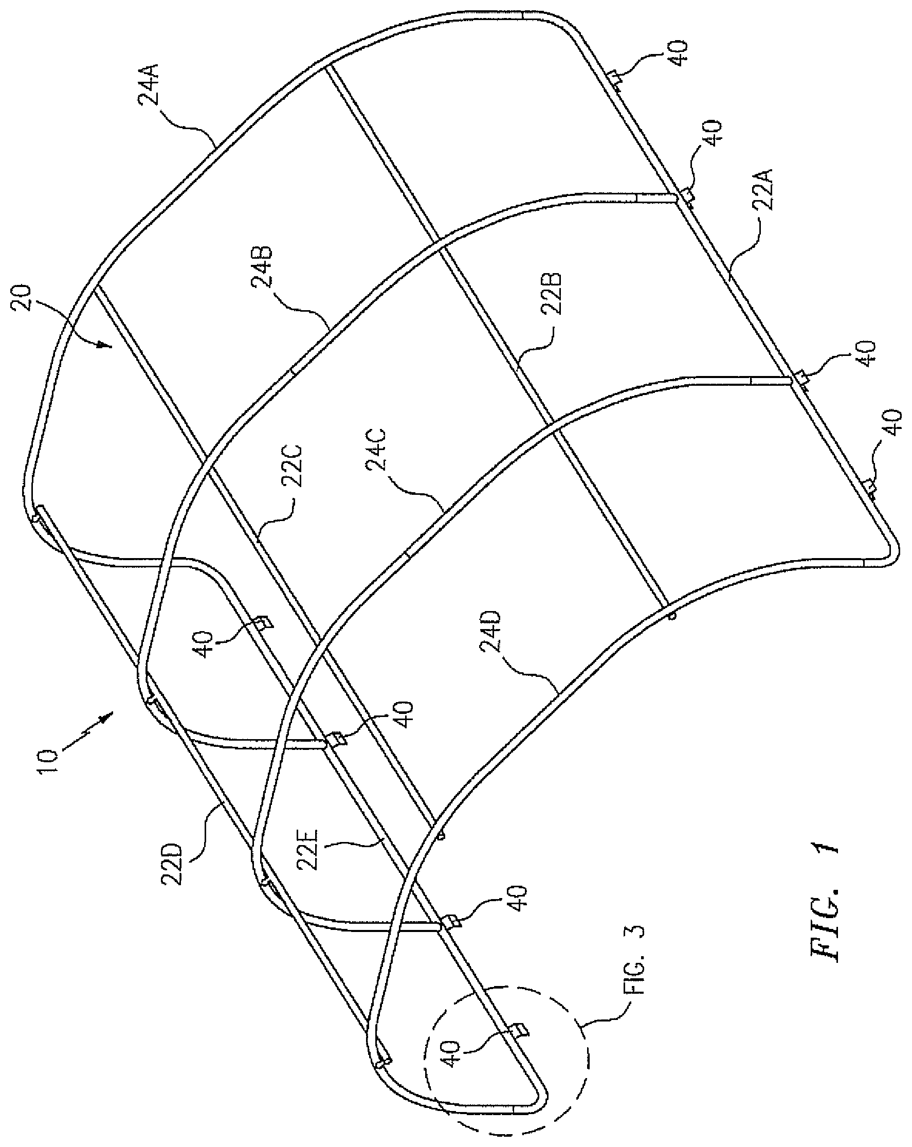 Patent US12139927 — Cover assembly for an enclosure — Figure 1