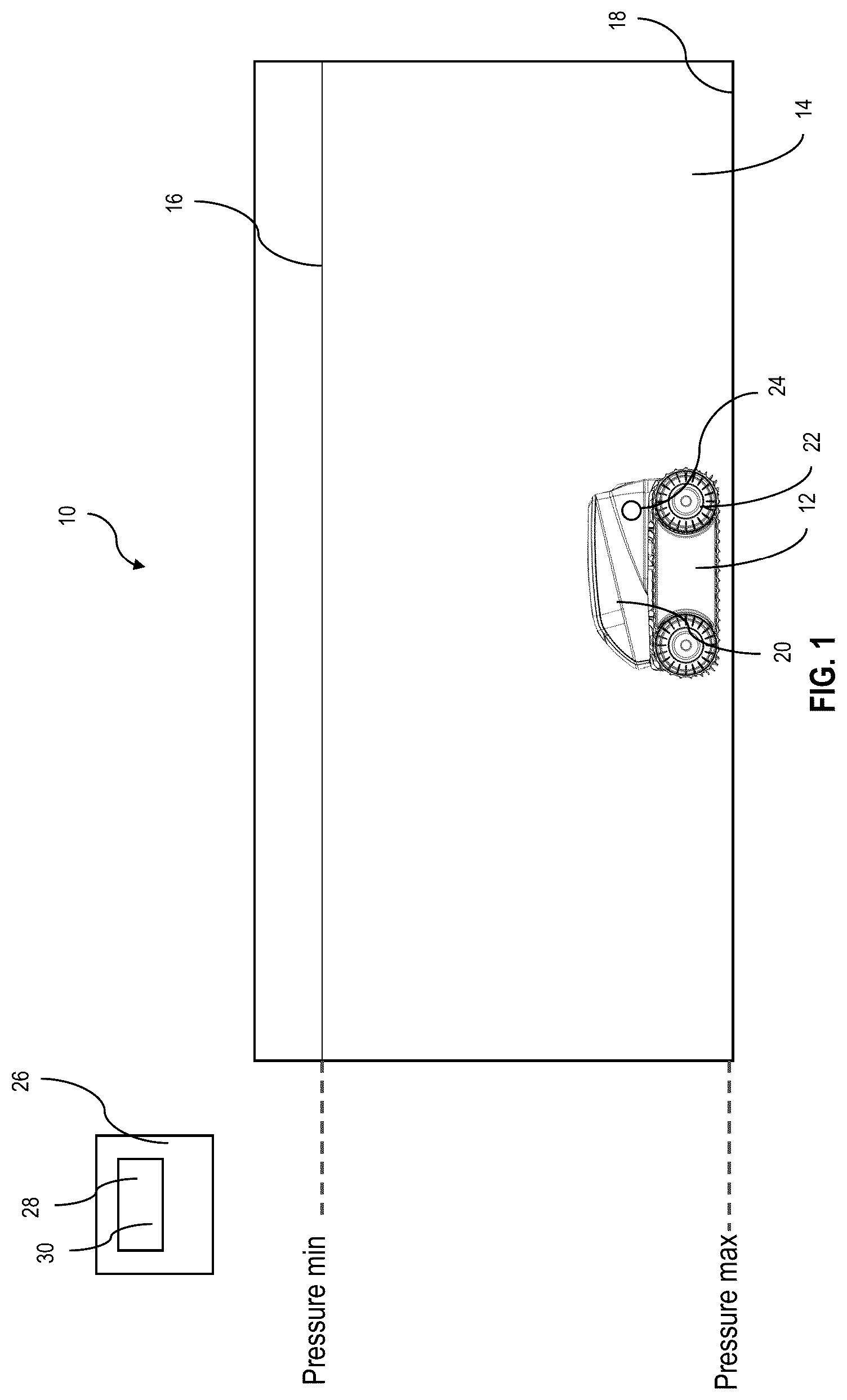 Patent US12139931 — Systems and methods of monitoring a waterline level of a swimming pool or spa — Figure 1