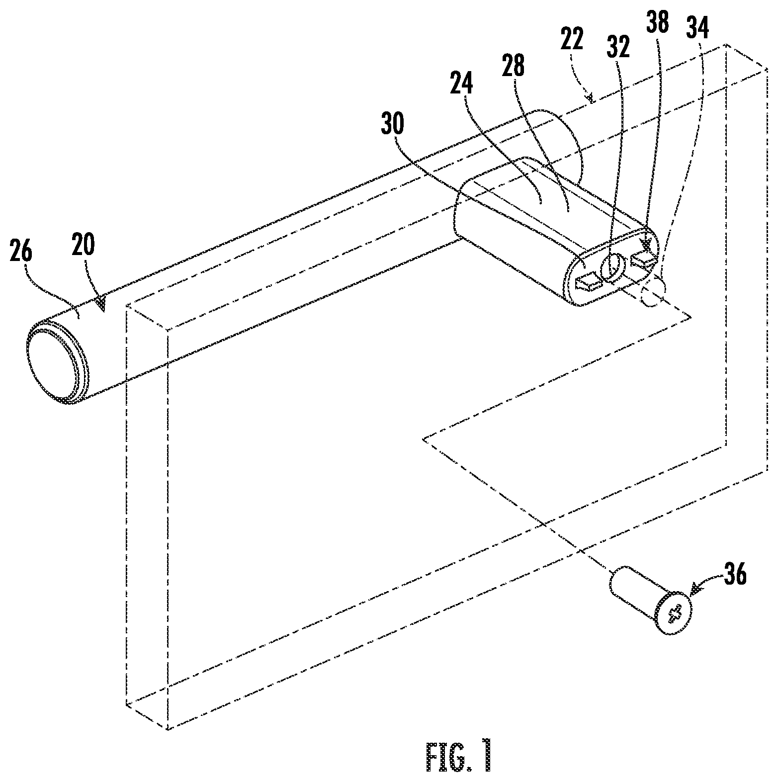 Patent US12139933 — Cabinetry handle — Figure 1