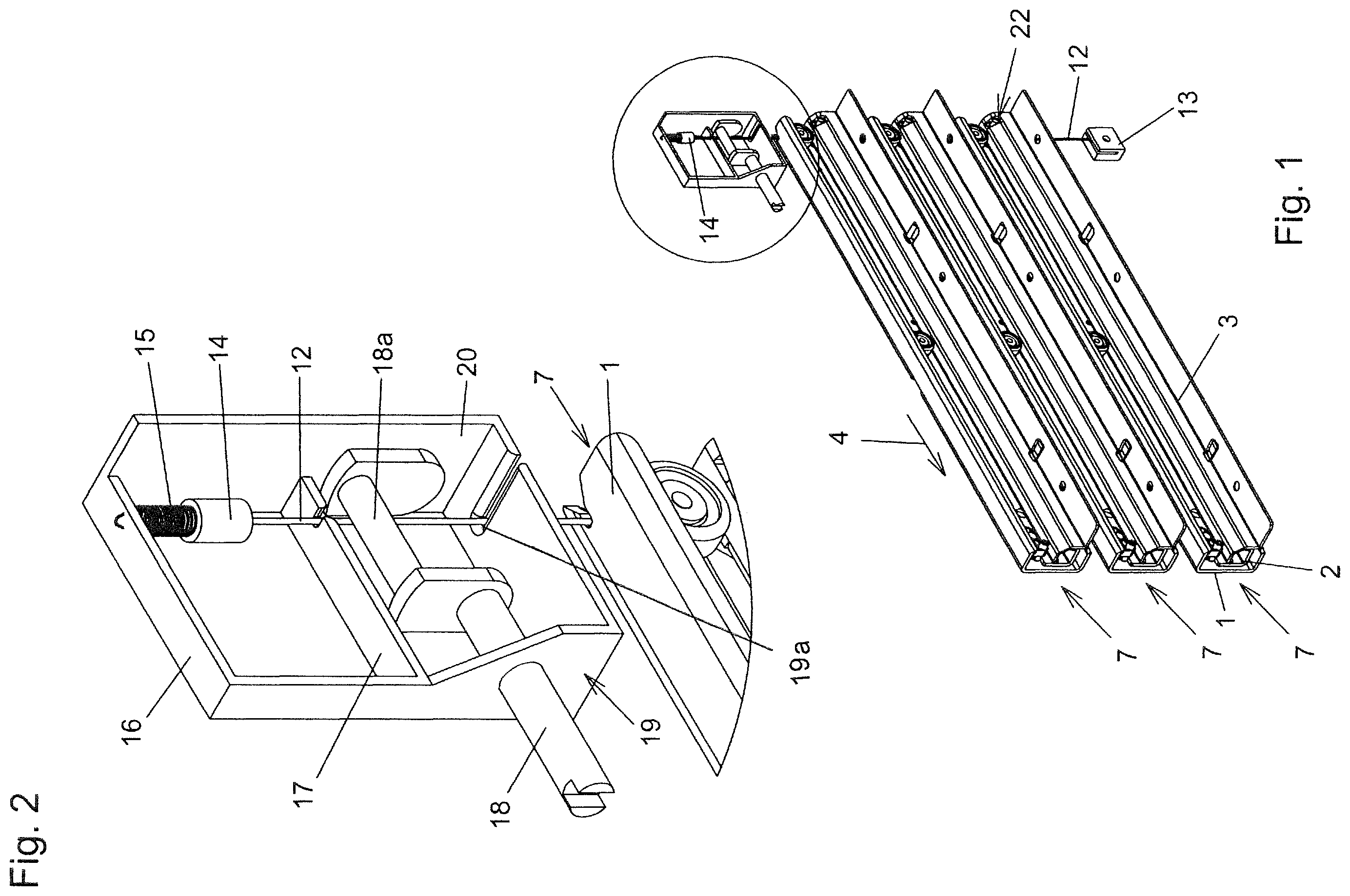 Patent US12139938 — Pull-out locking device for drawers — Figure 1