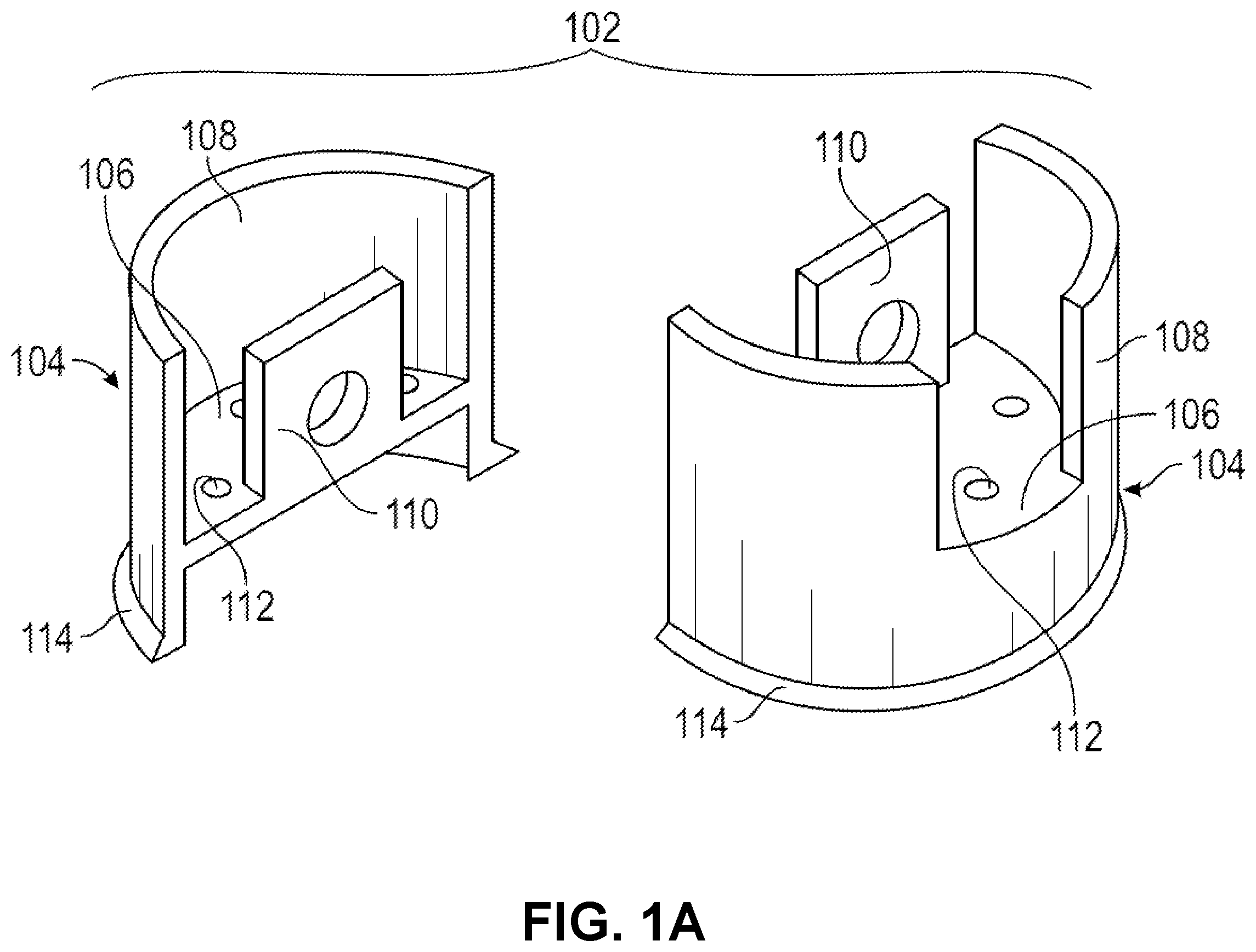 Patent US12139939 — Hasp assembly for a hidden-shackle padlock — Figure 1