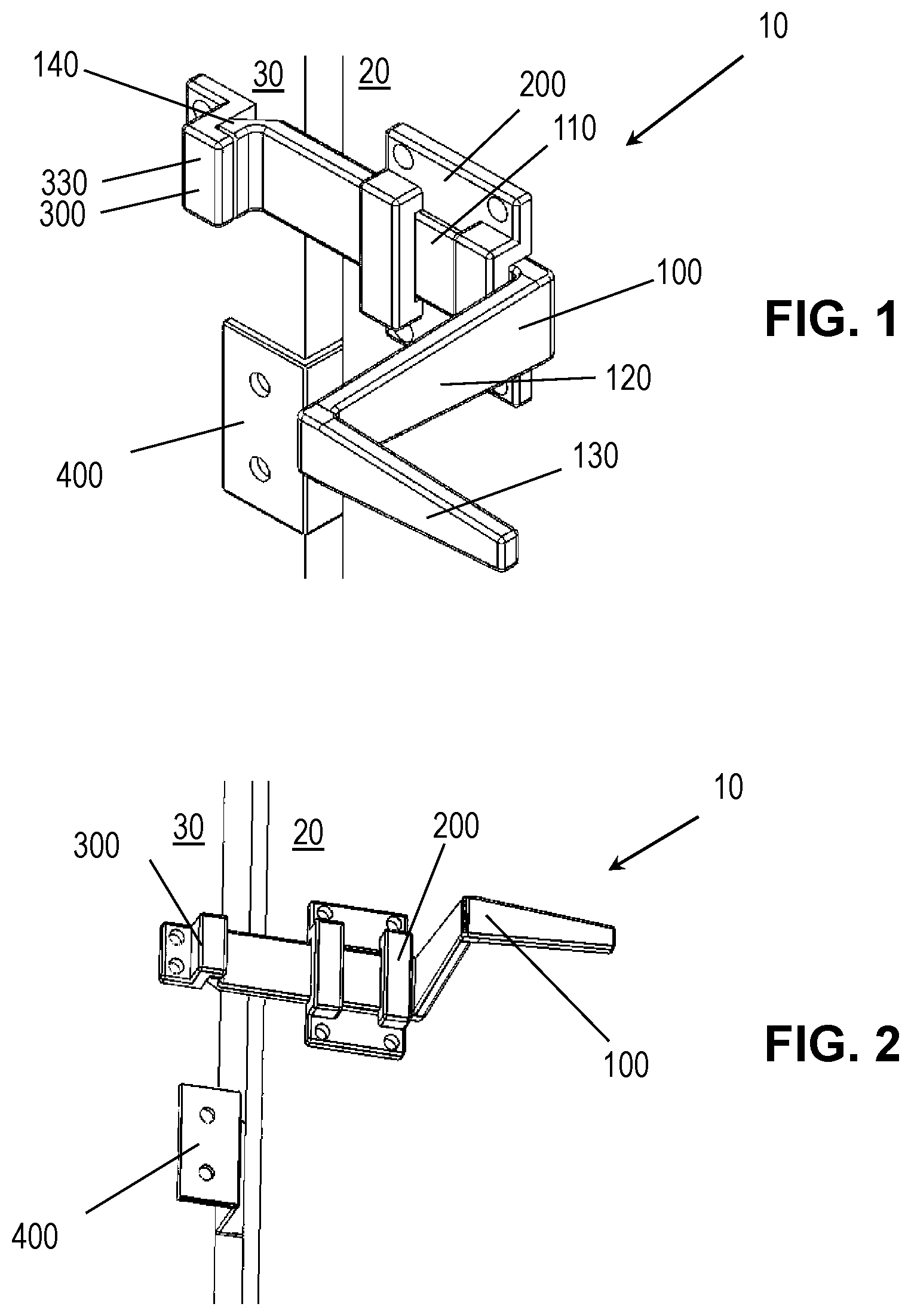 Patent US12139943 Figure 1 – Hands free bathroom stall latch