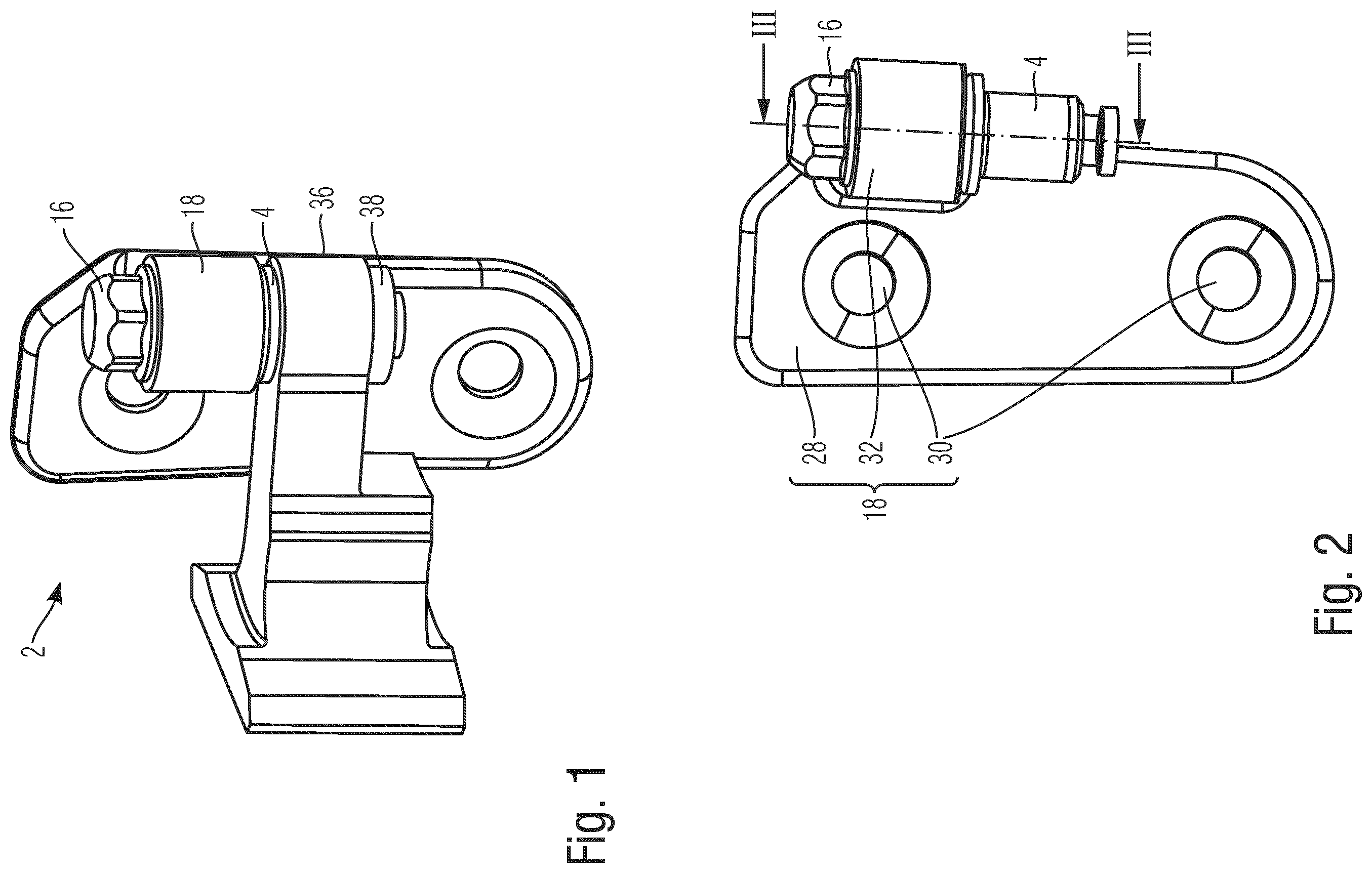 Patent US12139950 — Threaded bolt, and hinge assembly comprising such a threaded bolt — Figure 1