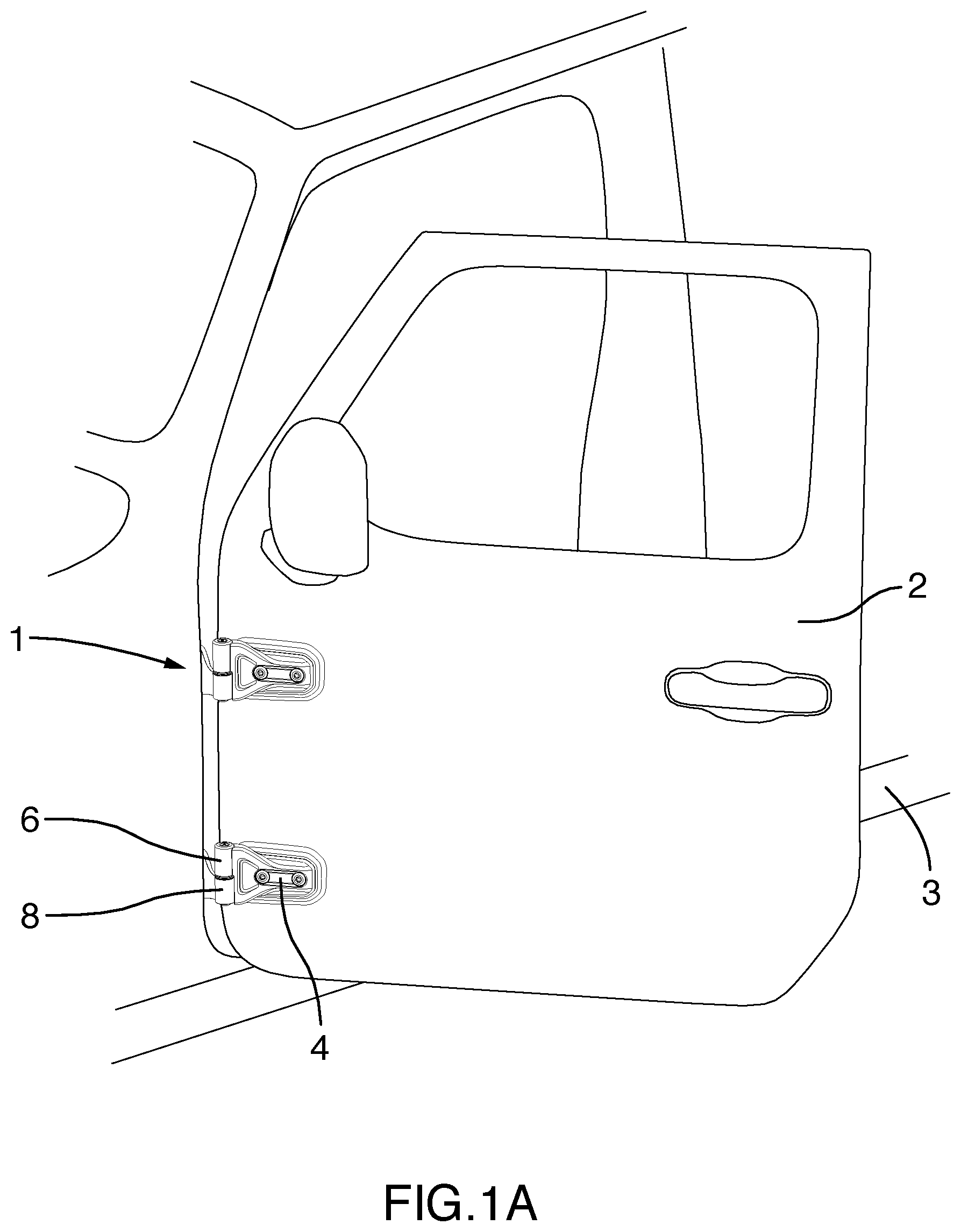 Patent US12139951 — Automotive door hinge with door close assist — Figure 1