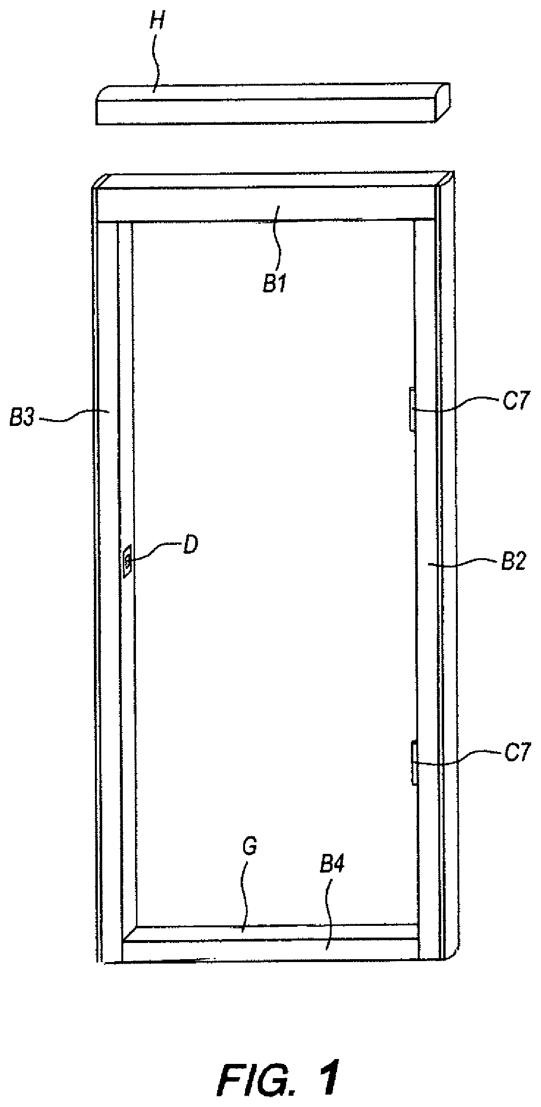 Patent US12139965 — Pet door insert for sliding doors — Figure 1