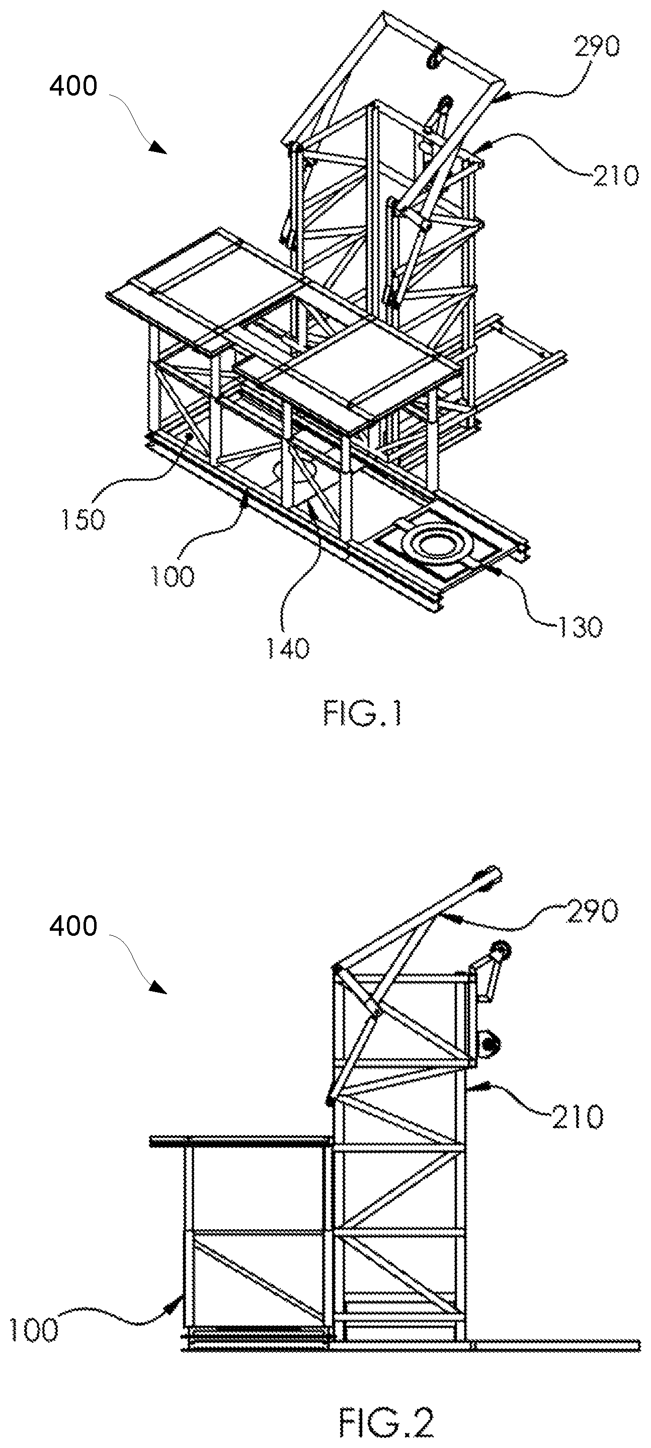 Patent US12139970 Figure 1 – Module-based system for plug and abandonment operation of wells on an offshore installation
