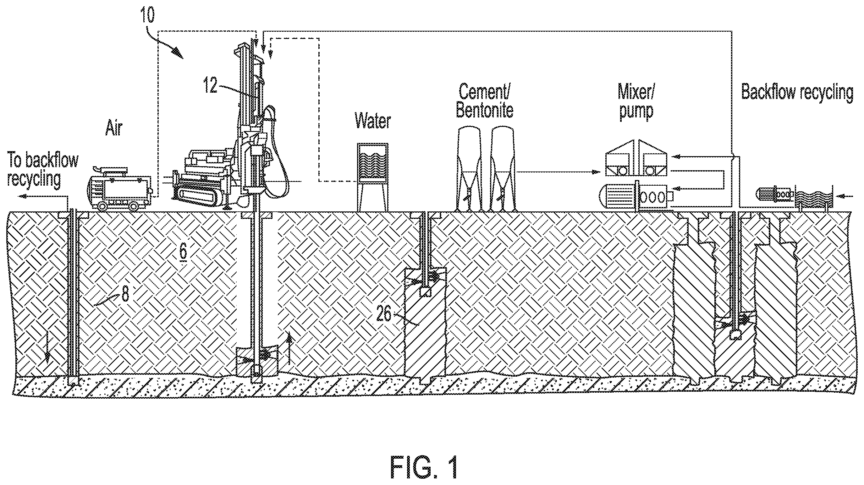 Patent US12139978 — High pressure injection flushing heads and systems including such flushing heads — Figure 1