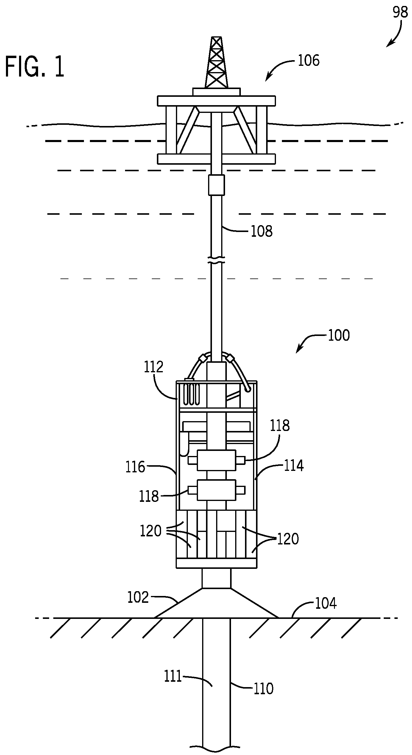 Patent US12139991 — Blowout preventer shearing ram — Figure 1