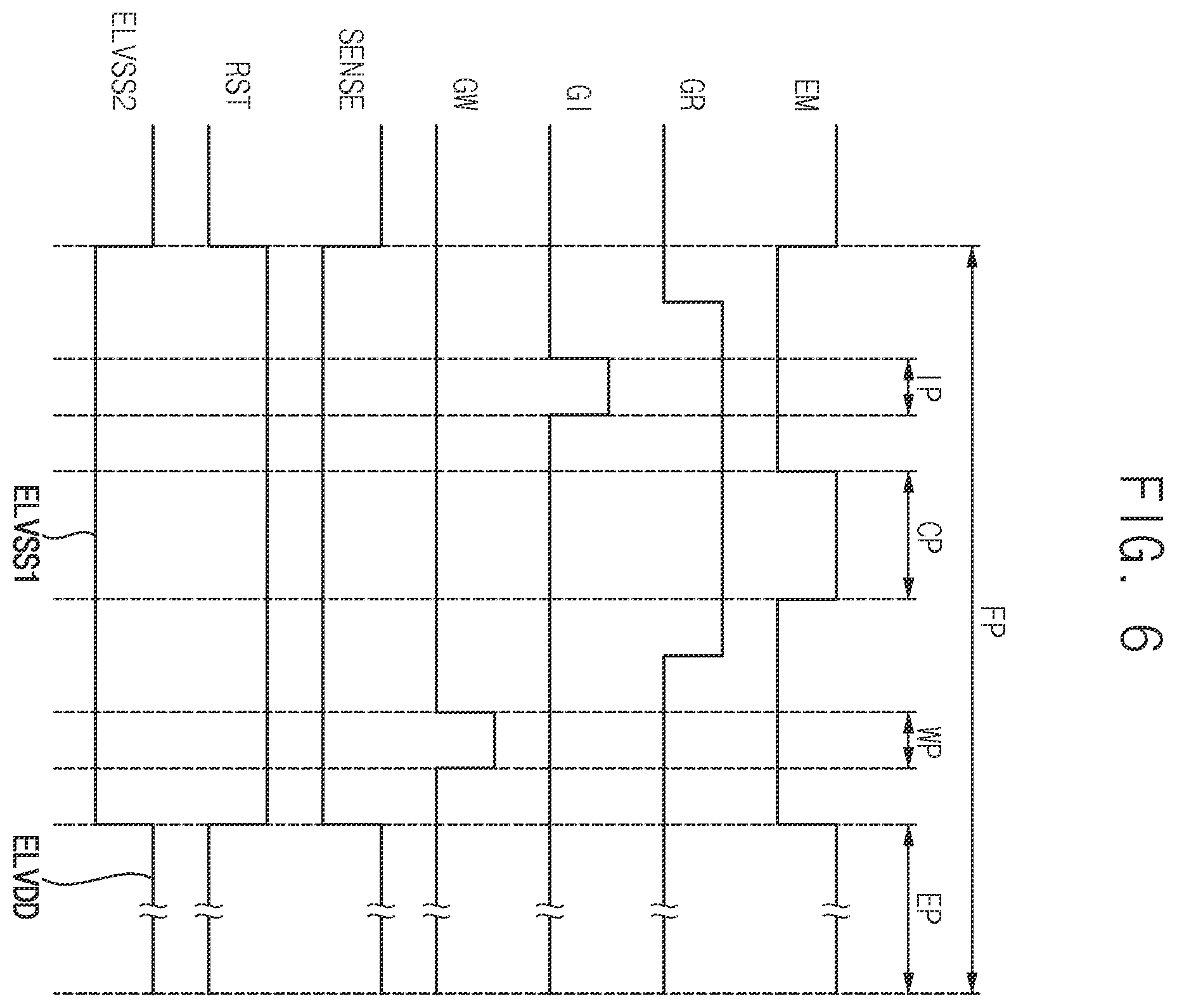 Patent US12142174 Figure 5 – Display device including a test pixel