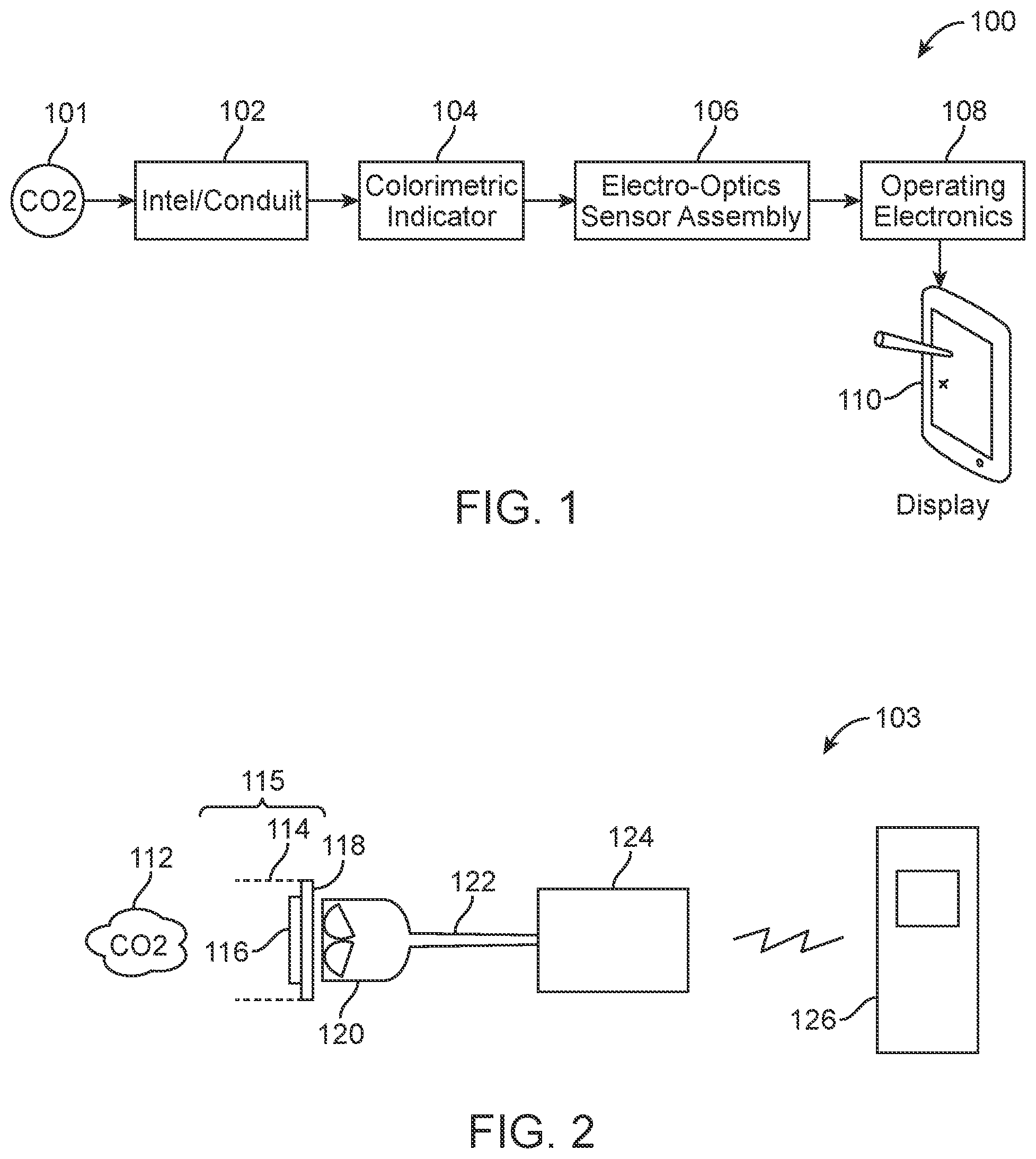 Patent US12142361 — Methods and systems for quantitative colorimetric capnometry — Figure 1