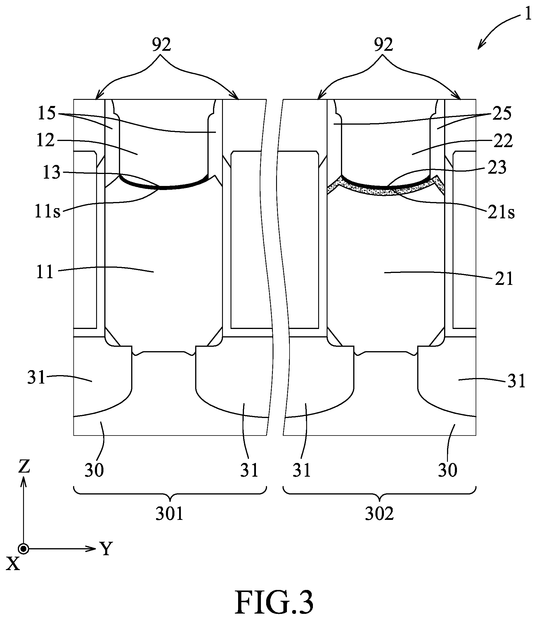 Patent US12142649 Figure 3 – Semiconductor structure with conductive carbon layer and method for manufacturing the same