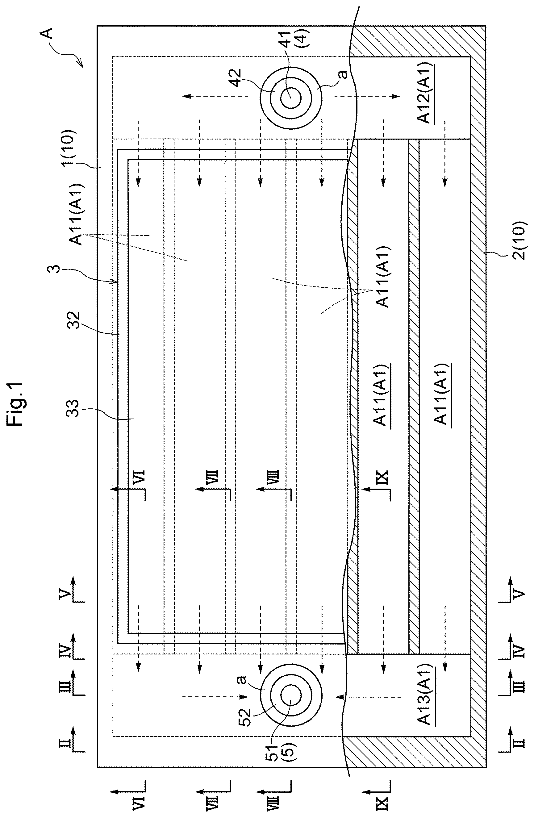 Patent US12142799 — Electrochemical element stack, electrochemical element, electrochemical module, electrochemical device, and energy system — Figure 1
