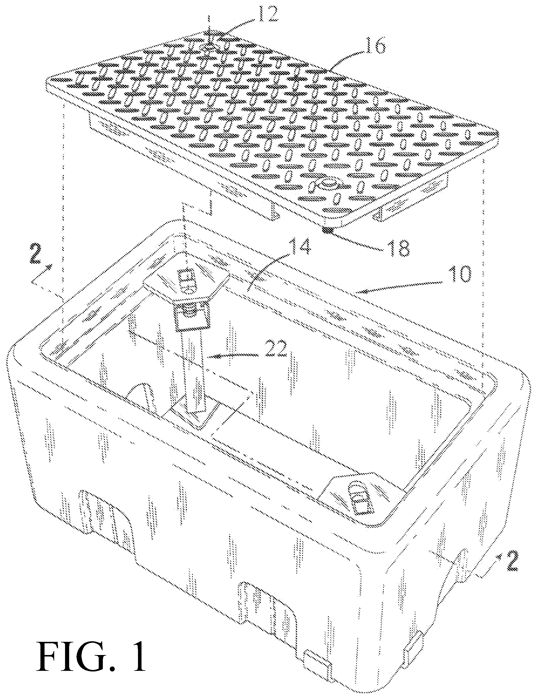 Patent US12142904 — Bolt receiving clamp assembly — Figure 1