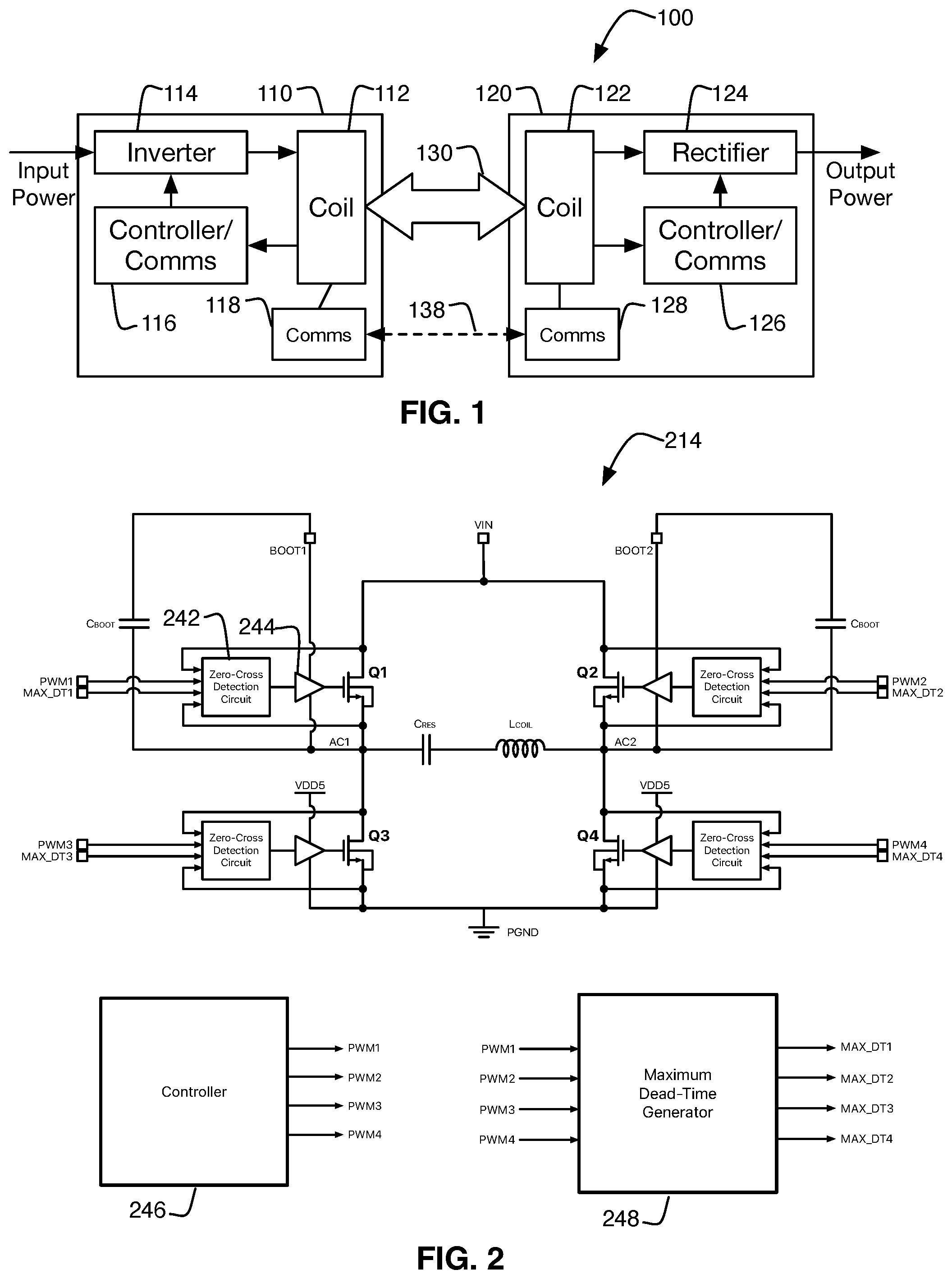 Patent US12142931 — Pulse width modulated inverter control with multi-state signaling — Figure 1