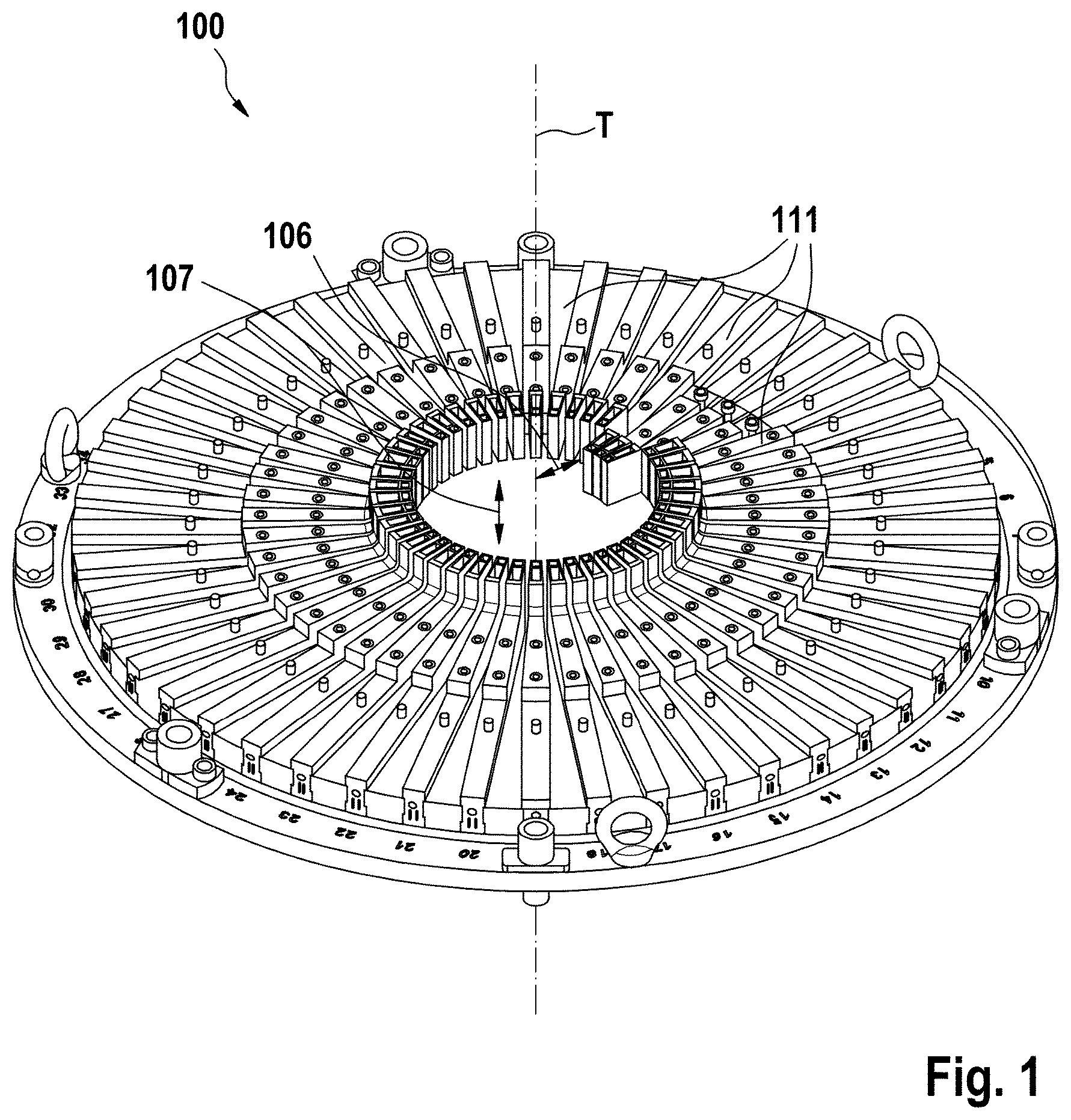 Patent US12142975 — Device and method for widening ends of legs of hairpin conductors — Figure 1