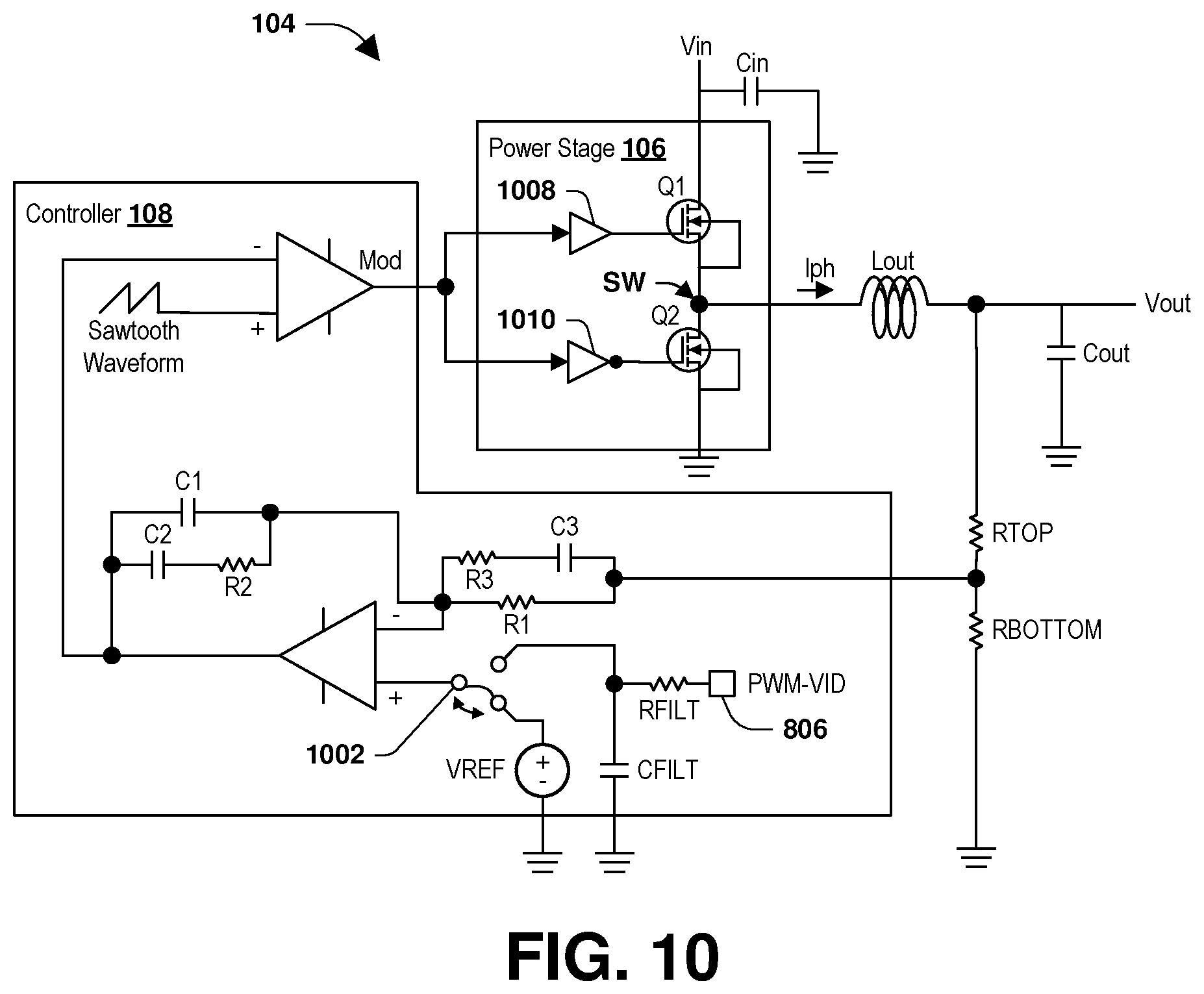 Patent US12142999 Figure 15 – Remote temperature sensing with load-line