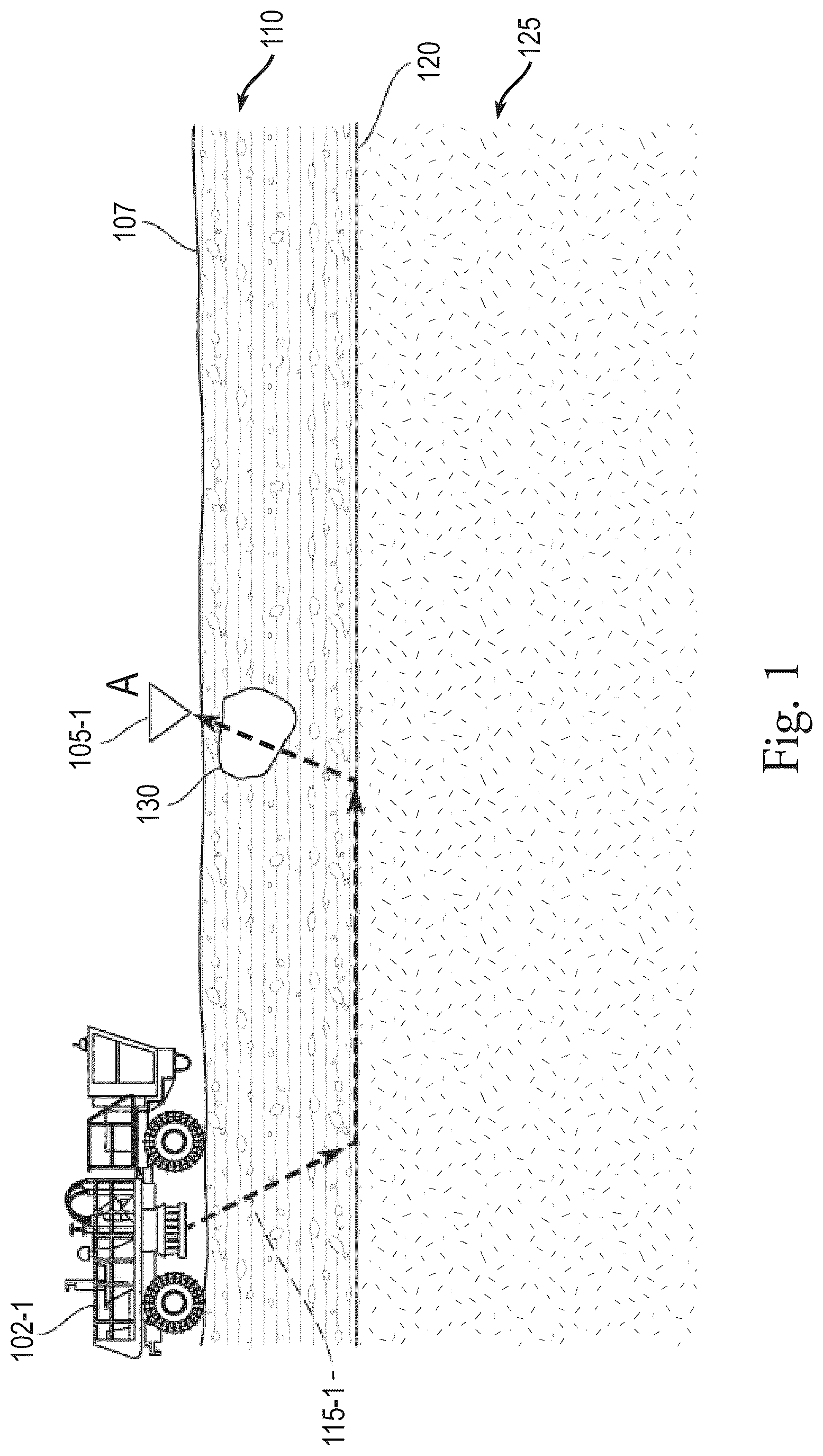 Patent US12147004 — Method, apparatus, and system for identifying surface locations corresponding to subsurface geohazards based on frequency ratios among seismic trace signals — Figure 1