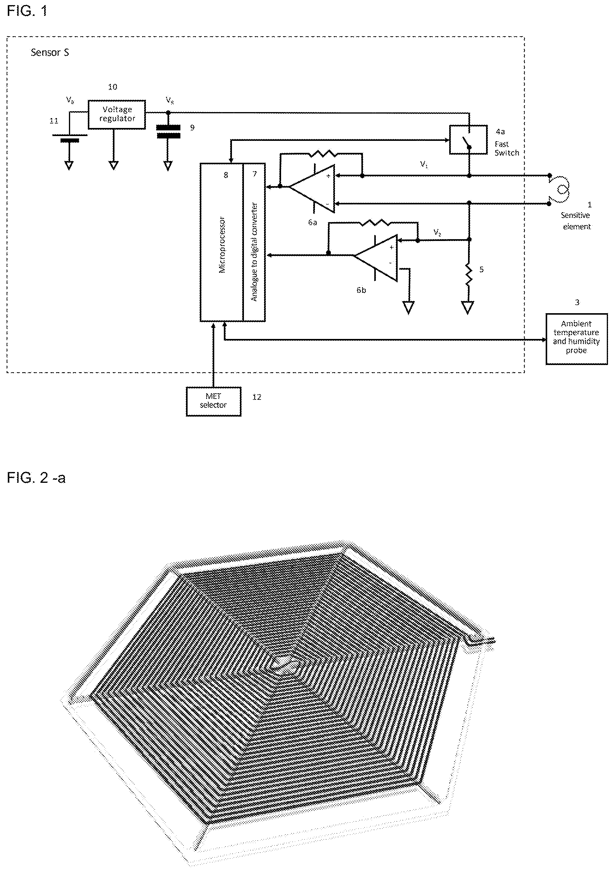 Patent US12147007 — Device for measuring the perceived temperature — Figure 1
