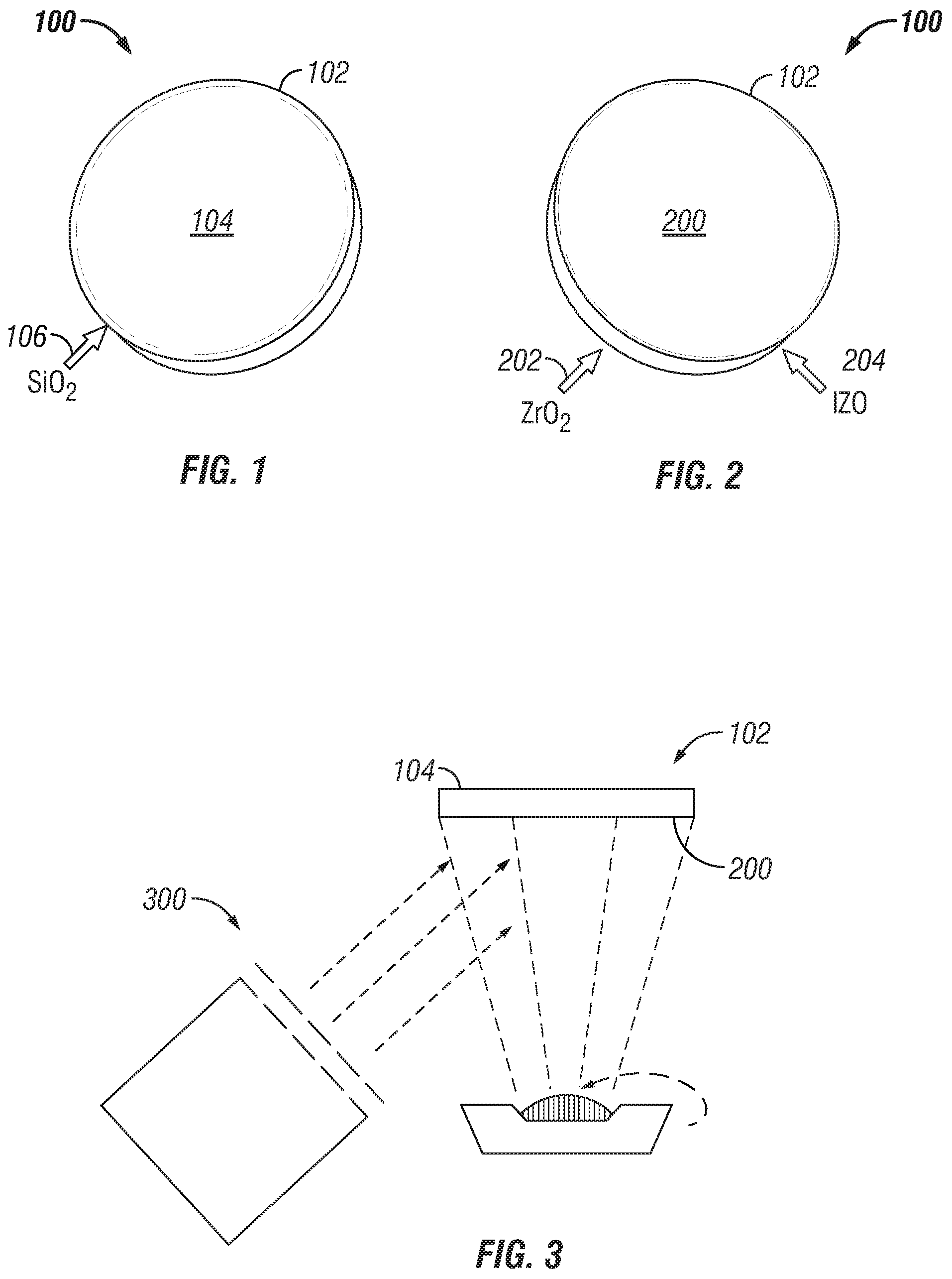 Patent US12147008 Figure 1 – Thin film optical lens and method for coating a lens