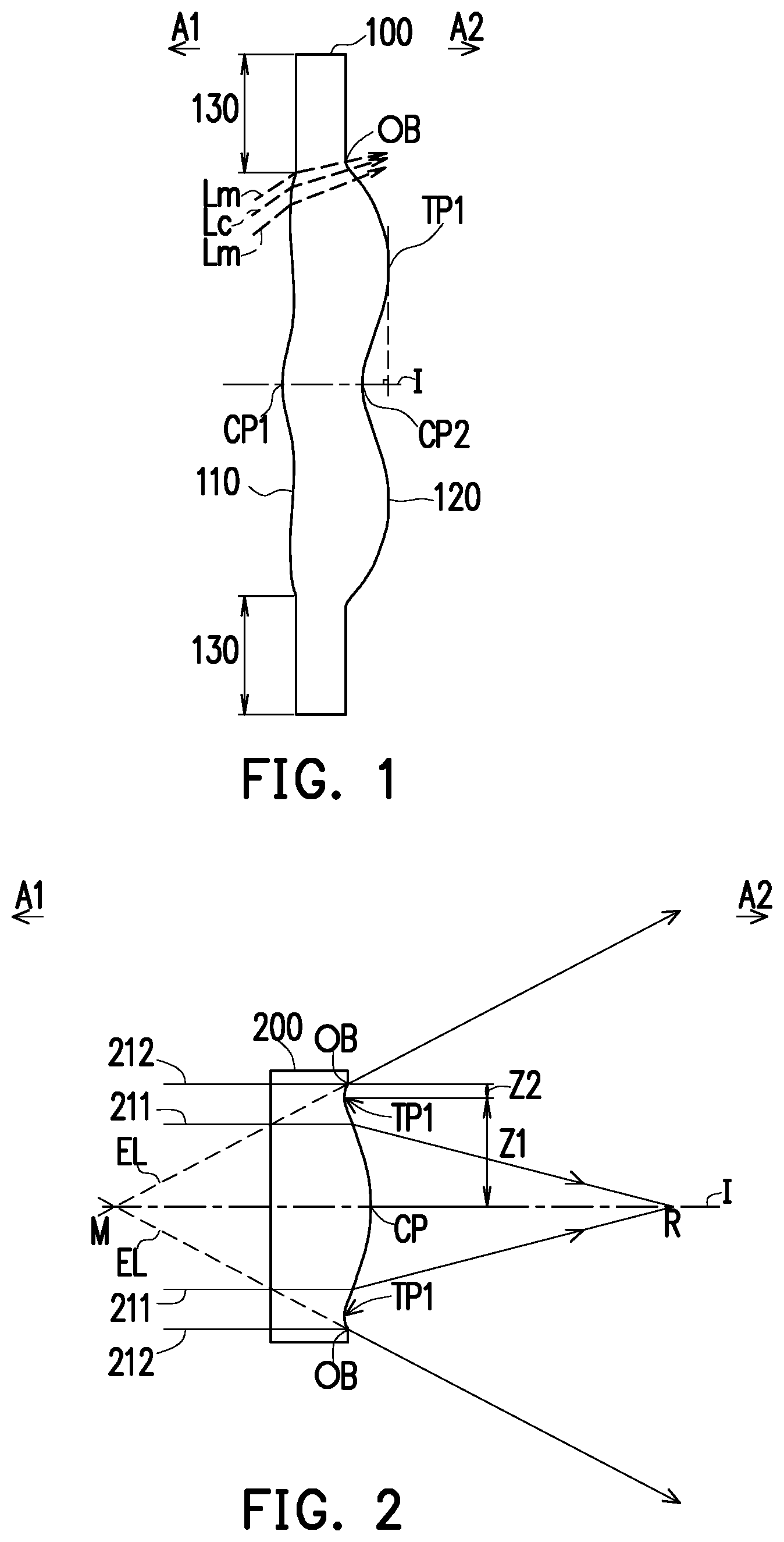 Patent US12147018 — Optical imaging lens — Figure 1