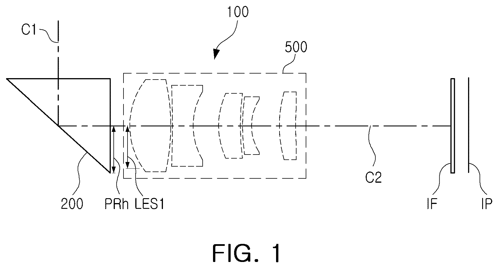 Patent US12147019 Figure 1 – Camera module and portable terminal