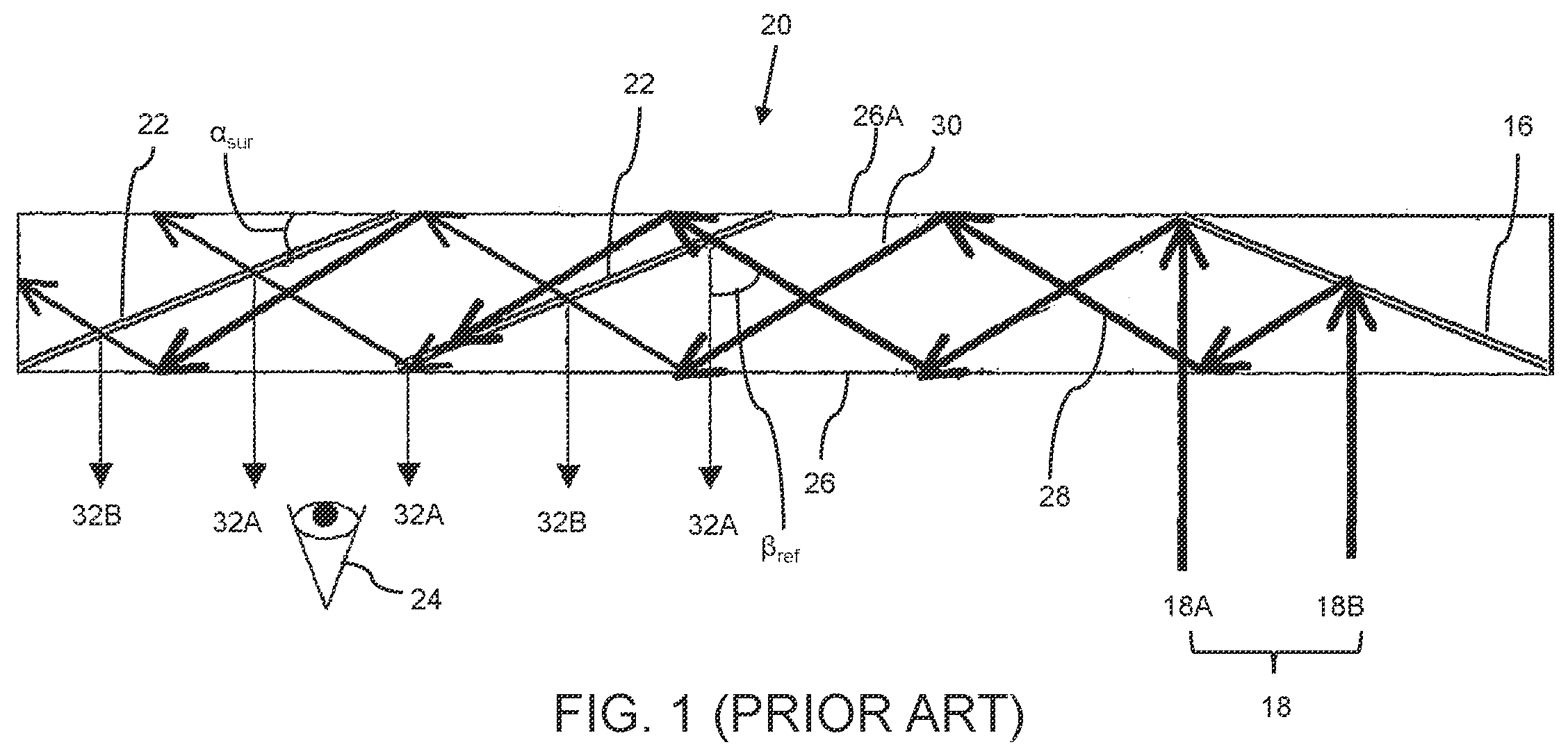Patent US12147054 — Apparatus and methods for eye tracking based on eye imaging via light-guide optical element — Figure 1