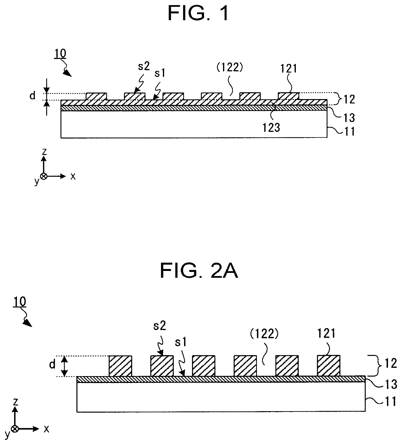 Patent US12147058 Figure 1 – Diffractive optical element, projection device, and measurement device'
