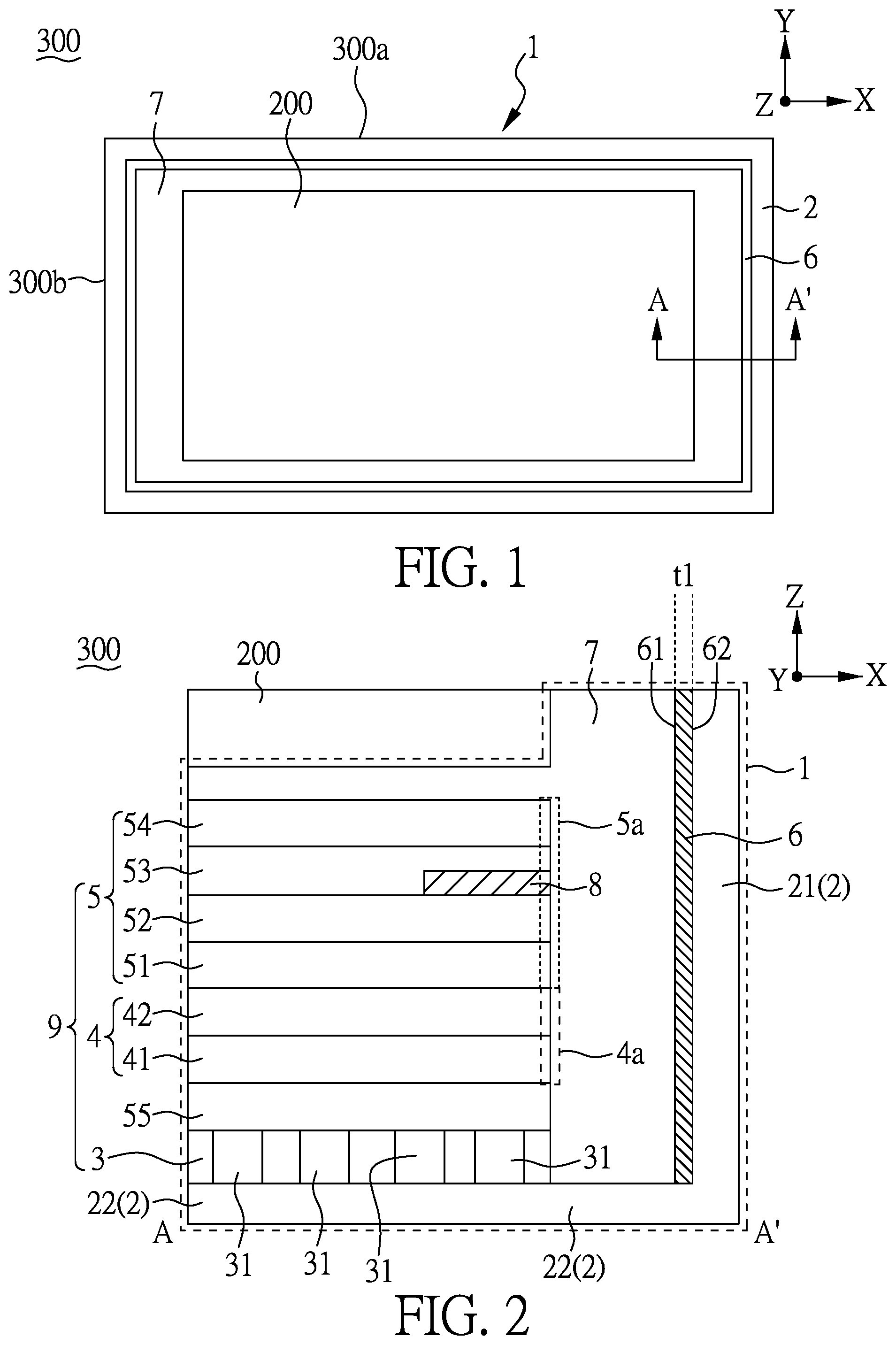 Patent US12147069 — Backlight module — Figure 1