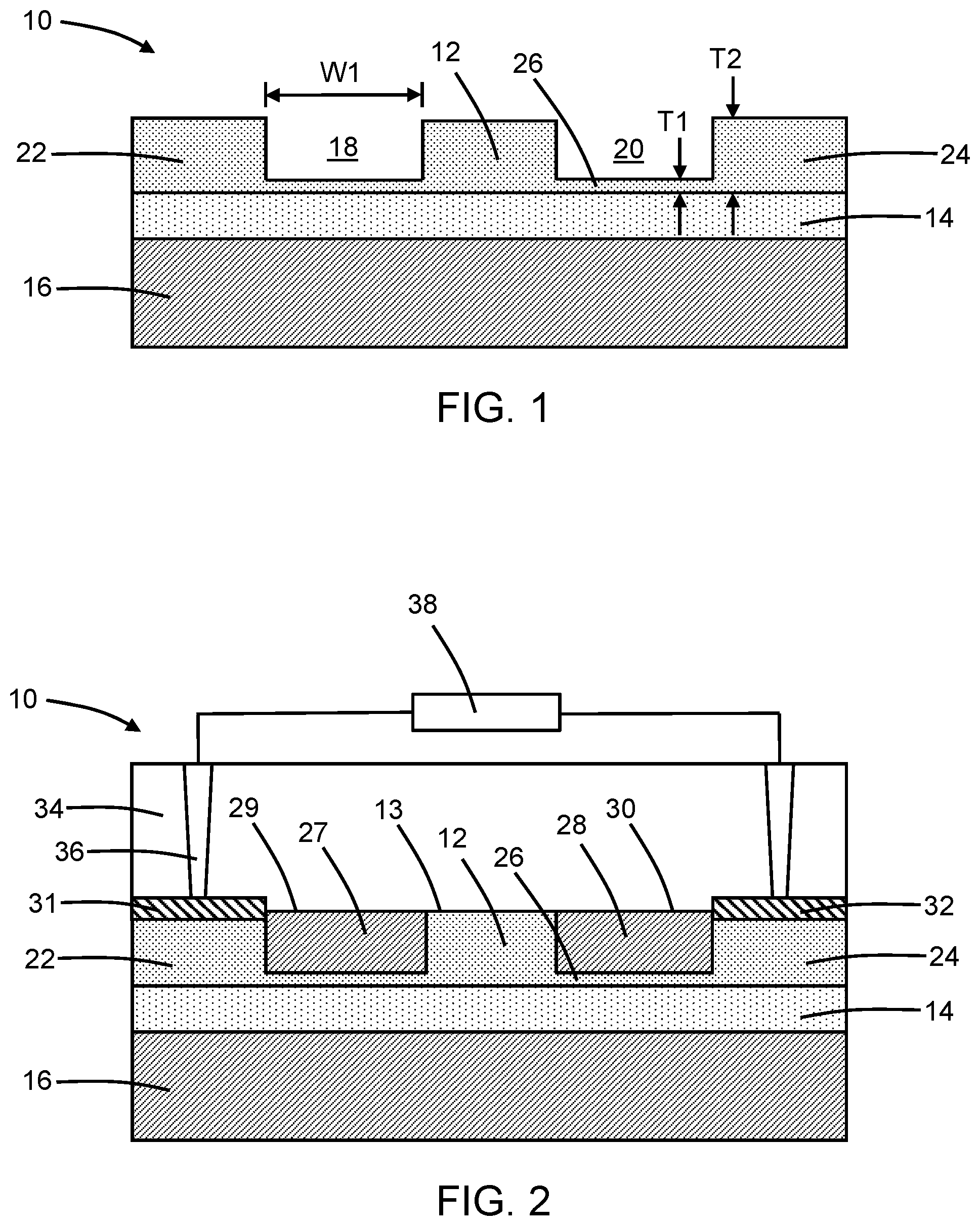 Patent US12147074 — Thermo-optic phase shifters — Figure 1
