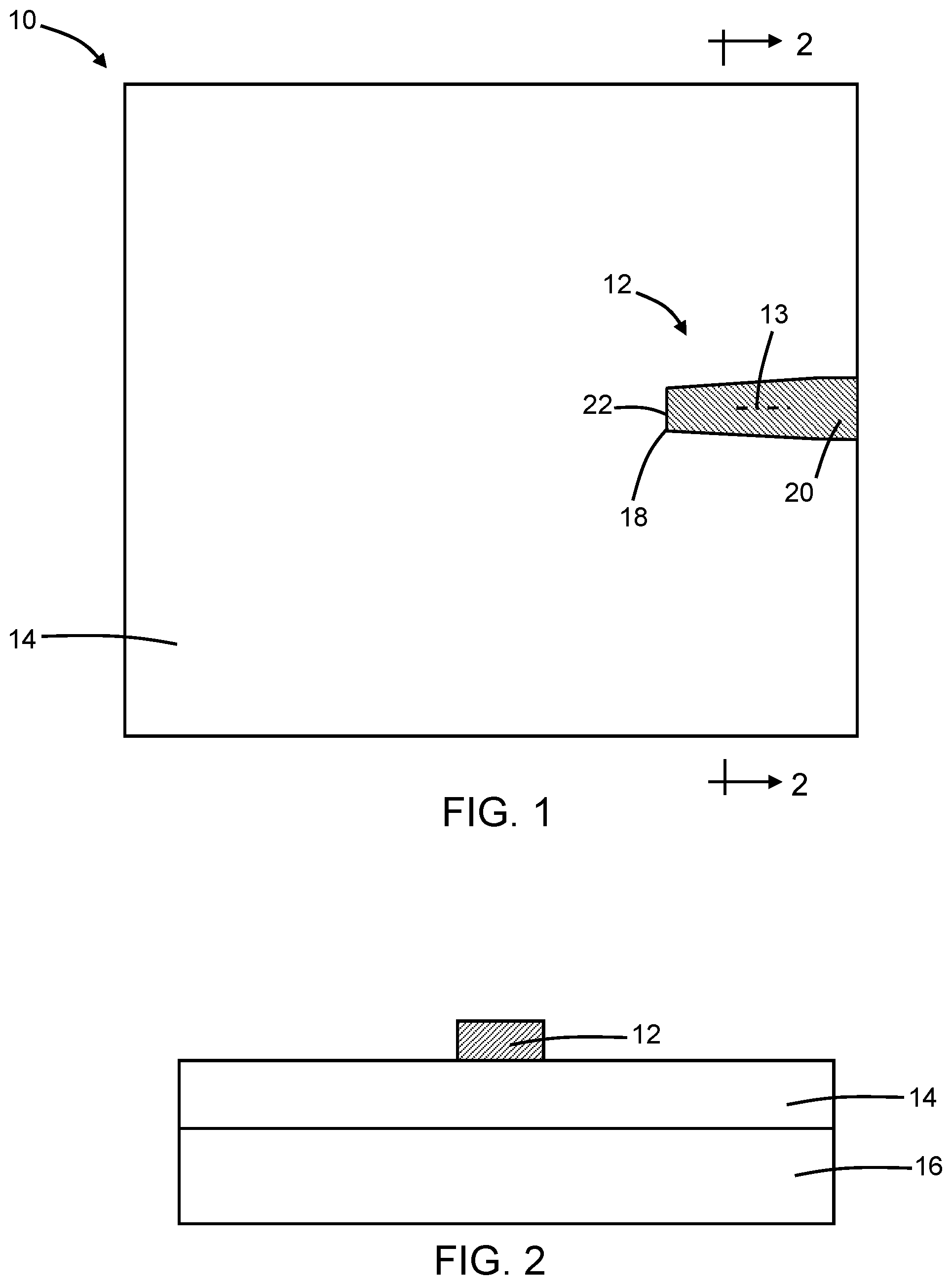 Patent US12147075 — Back-end-of-line edge couplers with a tapered grating — Figure 1