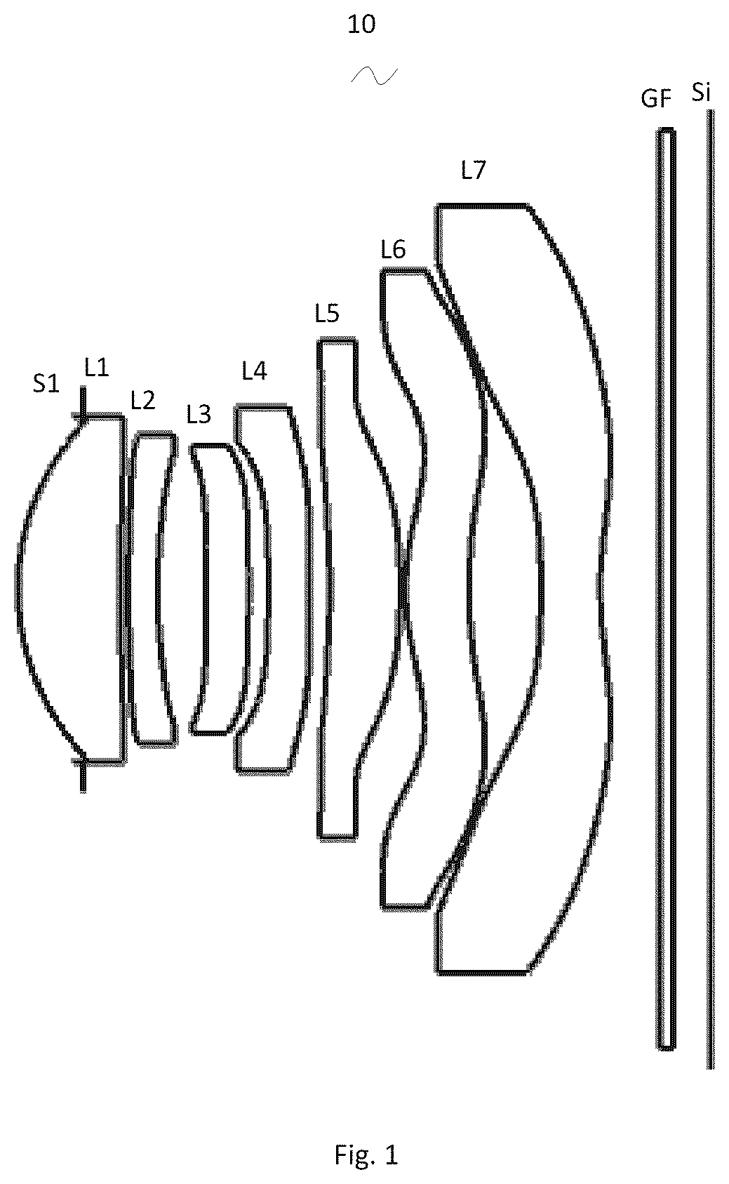 Patent US12147089 — Camera optical lens — Figure 1