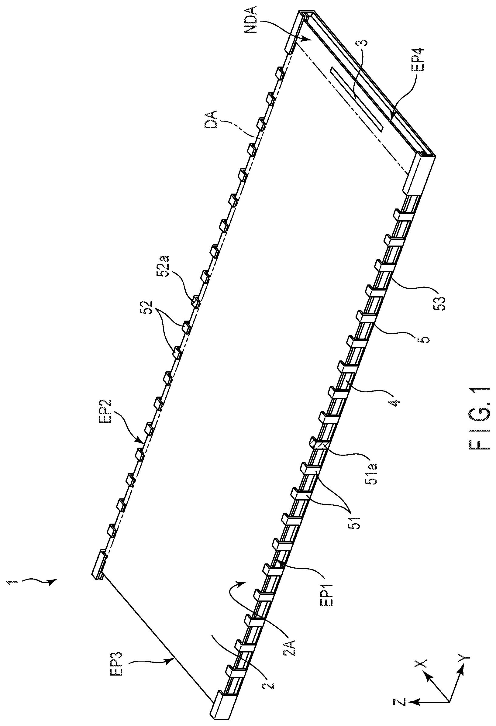 Patent US12147103 — Display device and storing body — Figure 1