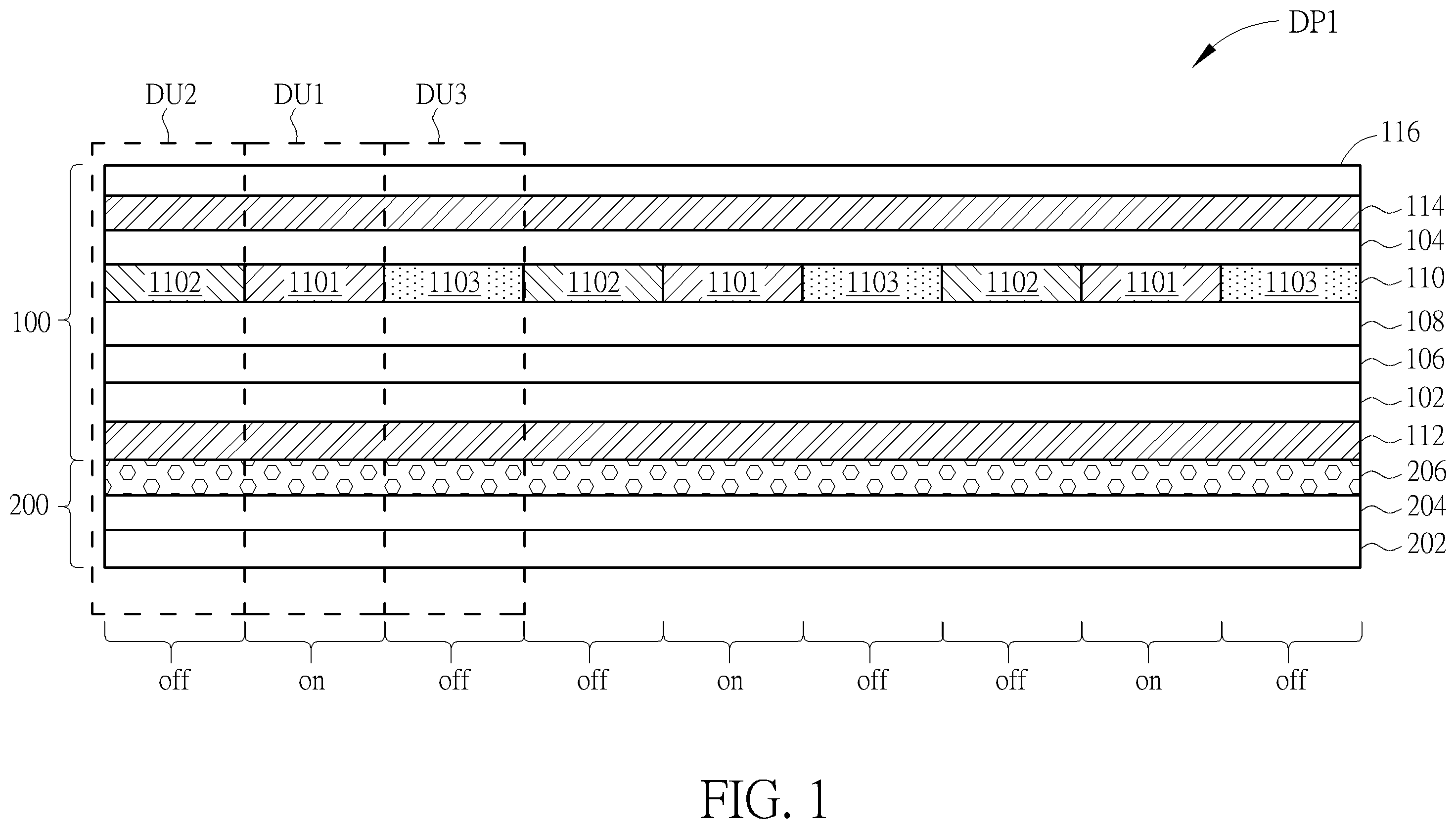 Patent US12147114 — Display device — Figure 1