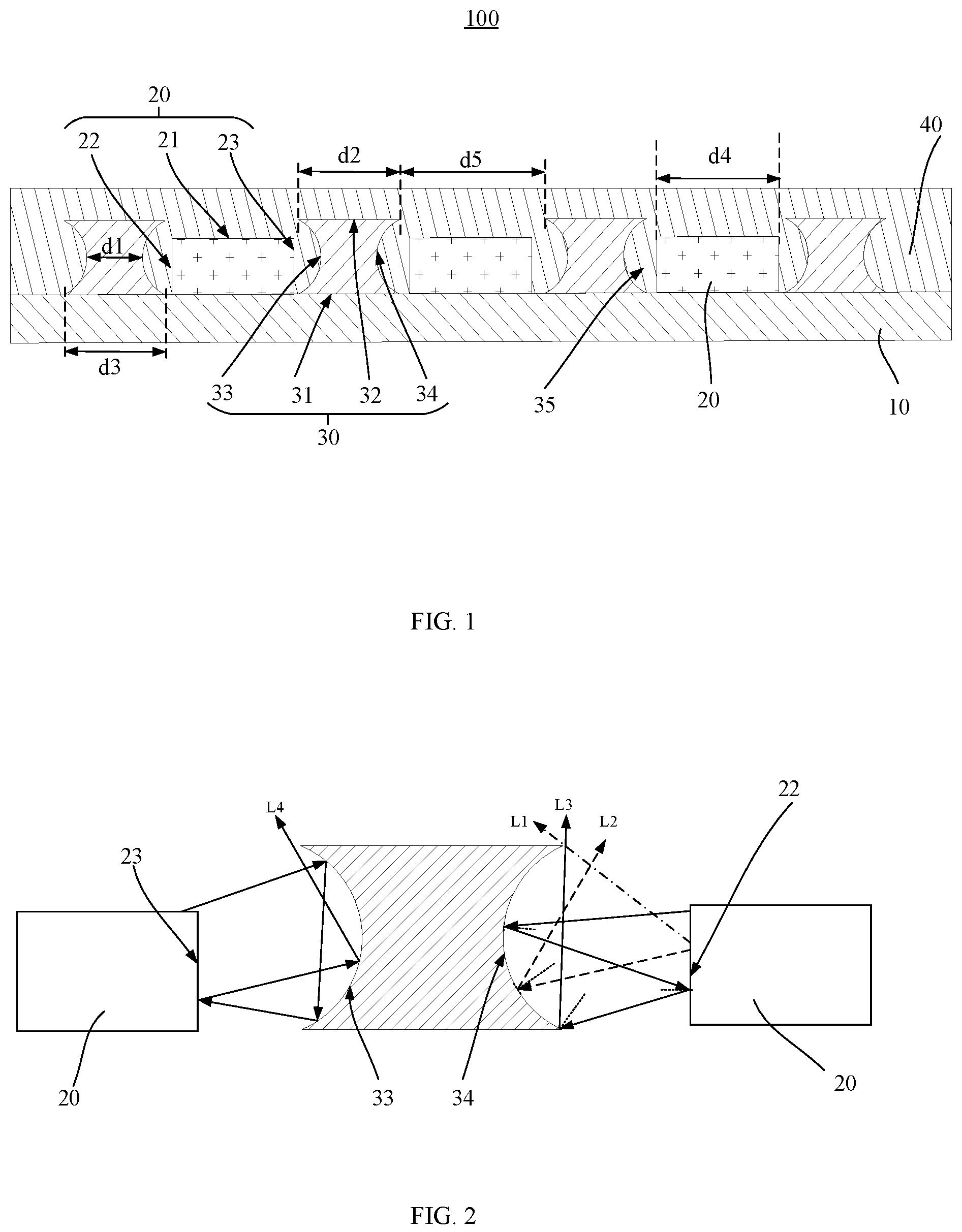Patent US12147116 — Light-emitting plate, method for manufacturing light-emitting plate, and display terminal — Figure 1