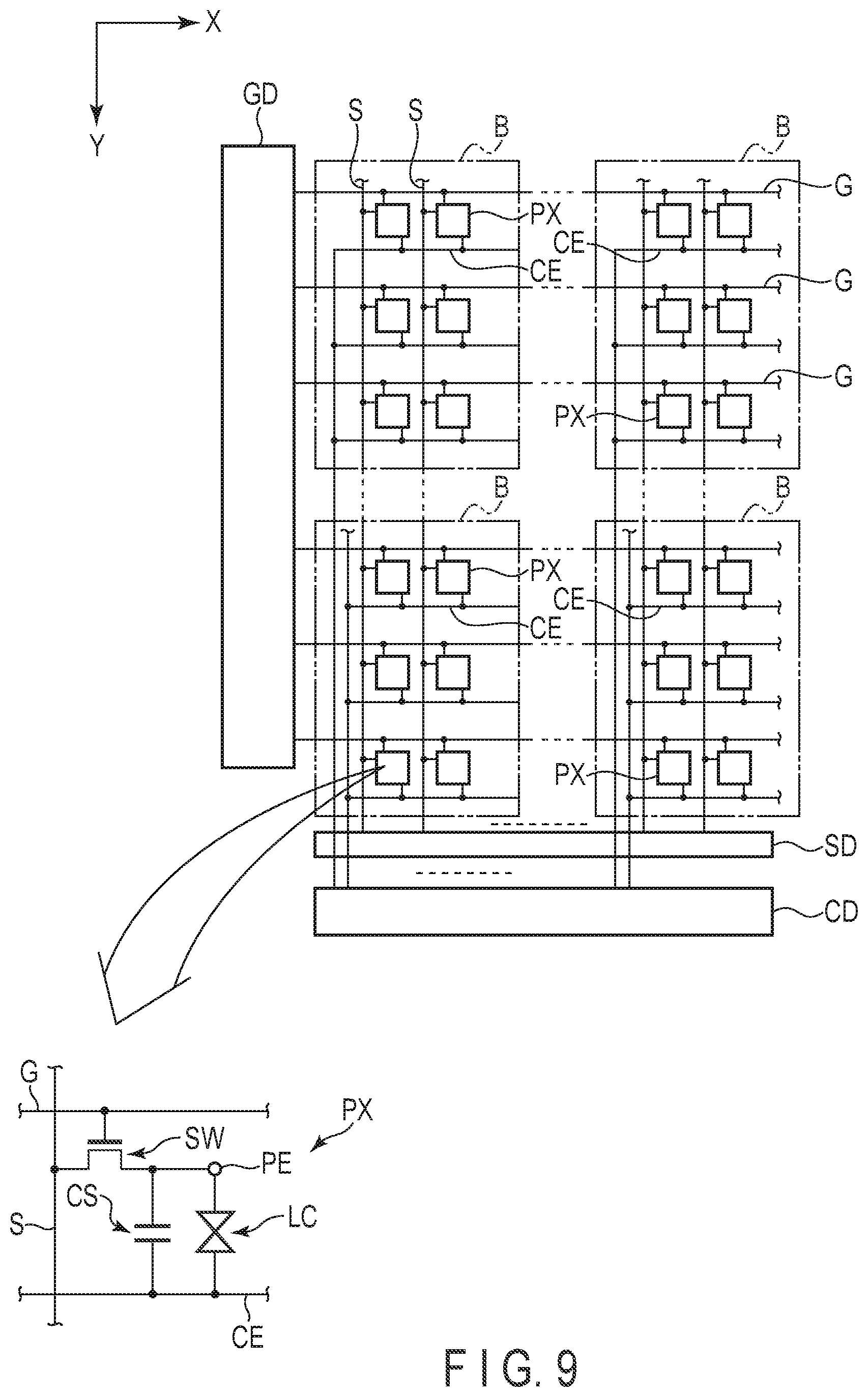 Patent US12147129 Figure 8 – Display device