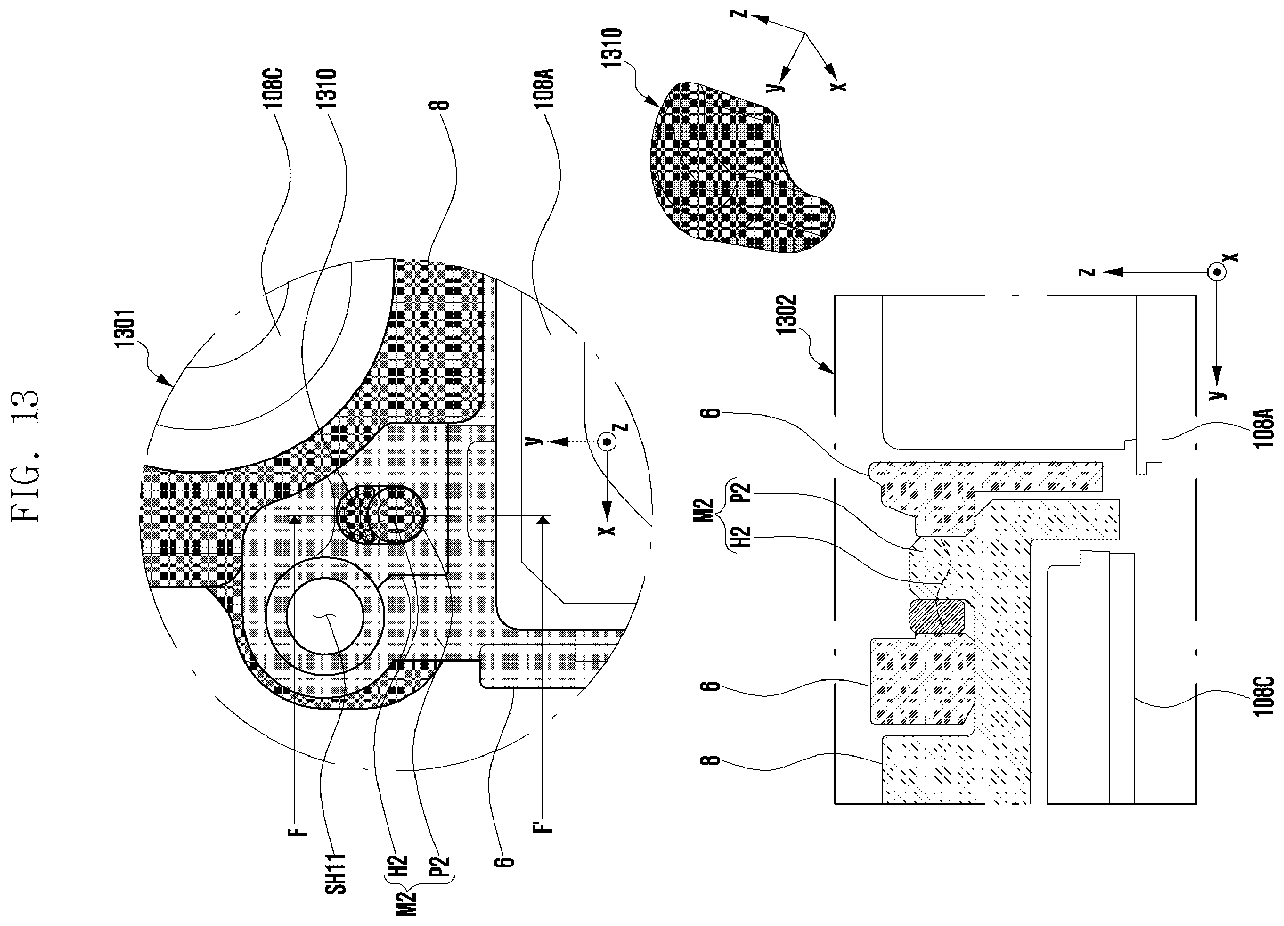 Patent US12147151 Figure 13 – Camera bracket and electronic device including same