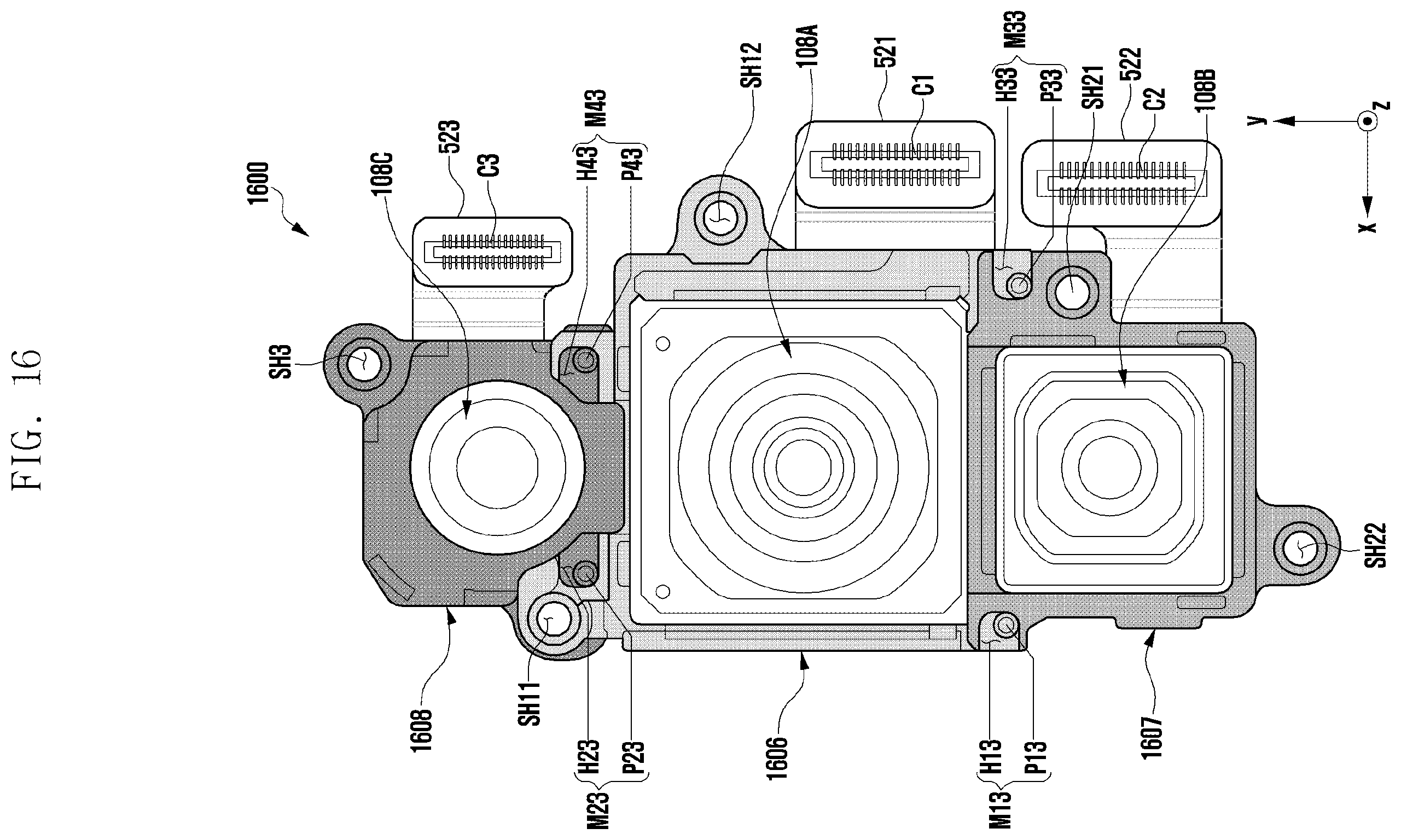 Patent US12147151 Figure 16 – Camera bracket and electronic device including same