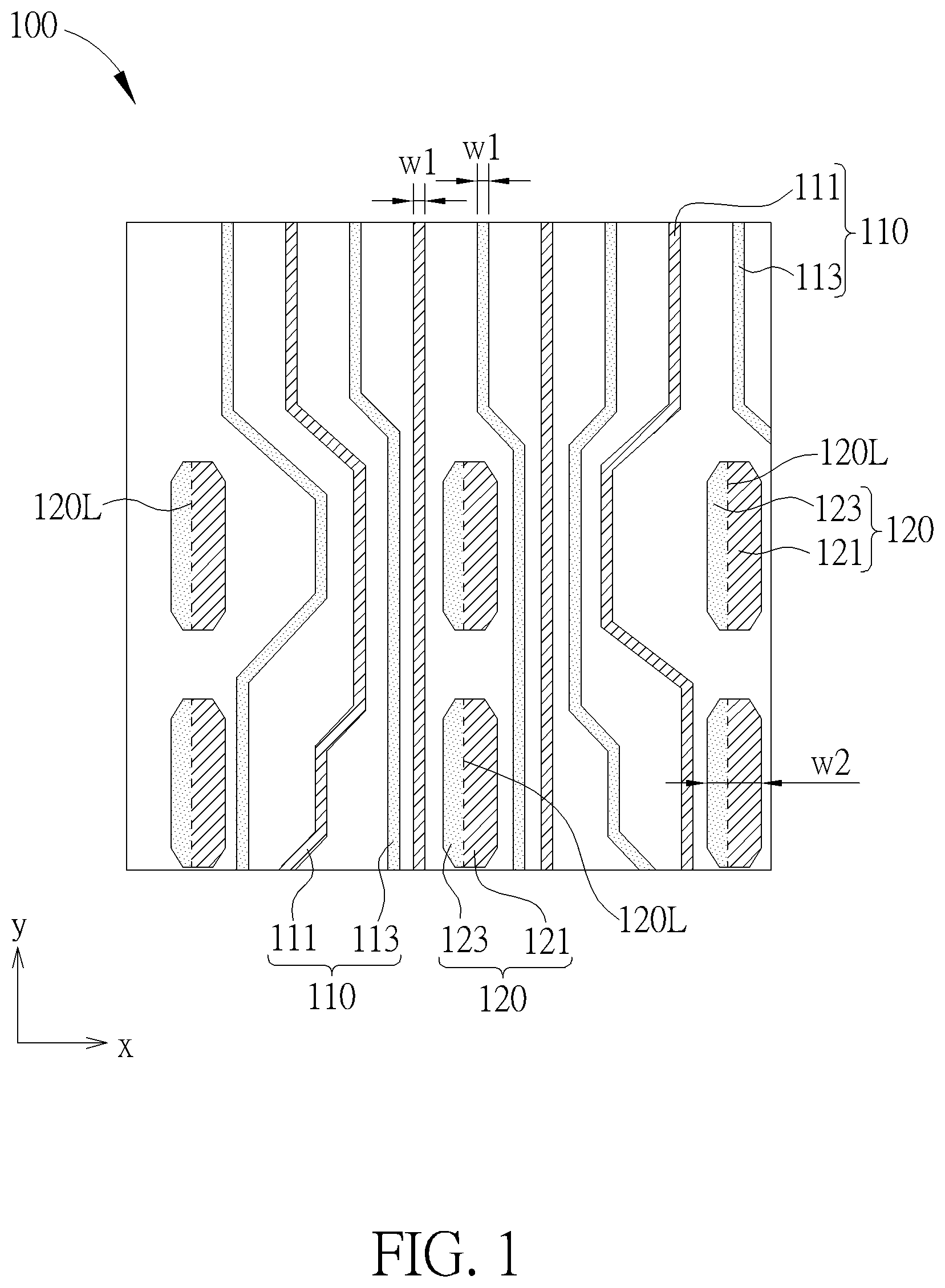 Patent US12147156 — Method of fabricating a semiconductor layout and a semiconductor structure — Figure 1