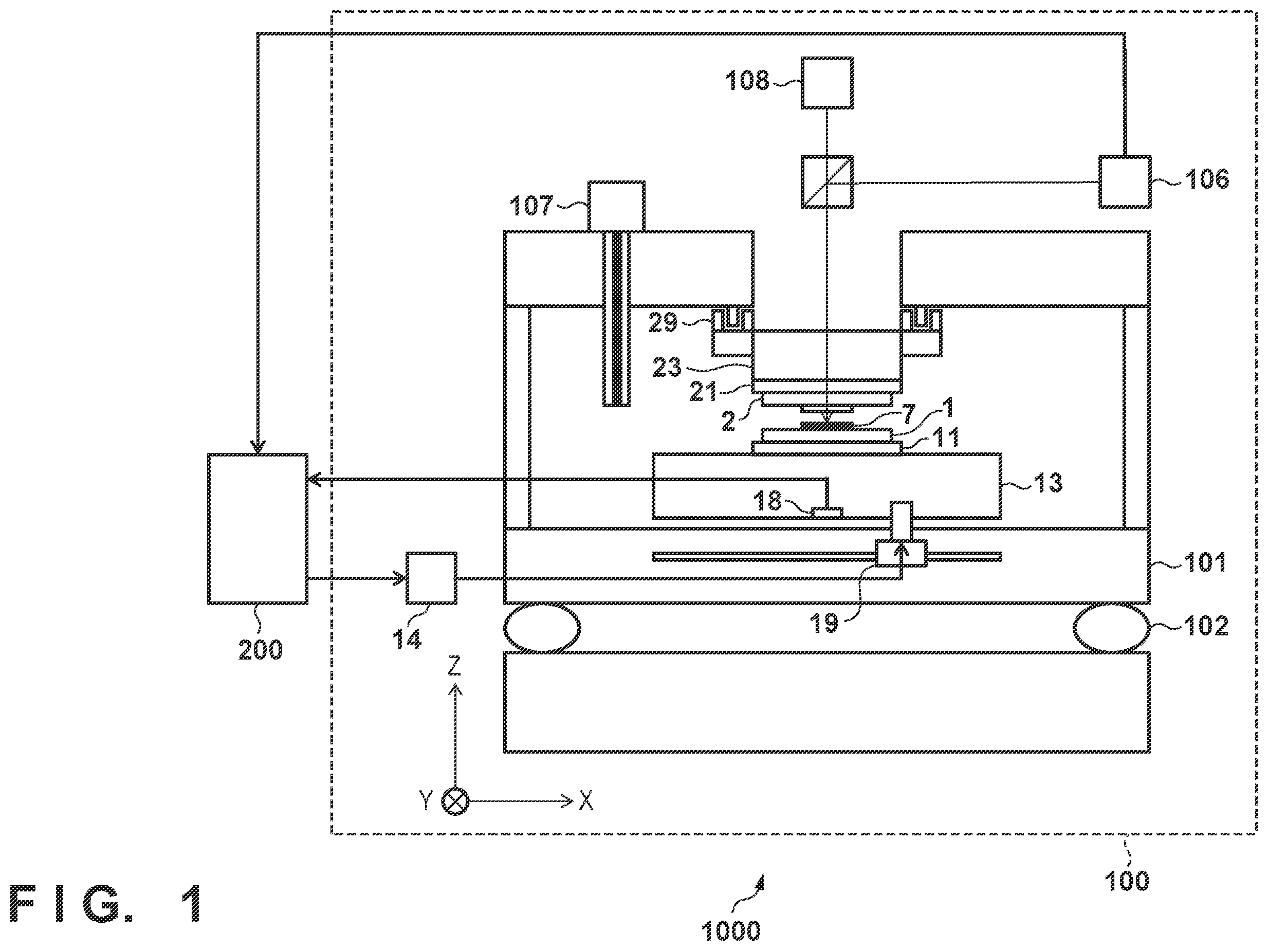 Patent US12147164 — Motion control apparatus, lithography apparatus, planarization apparatus, processing apparatus, and article manufacturing method — Figure 1