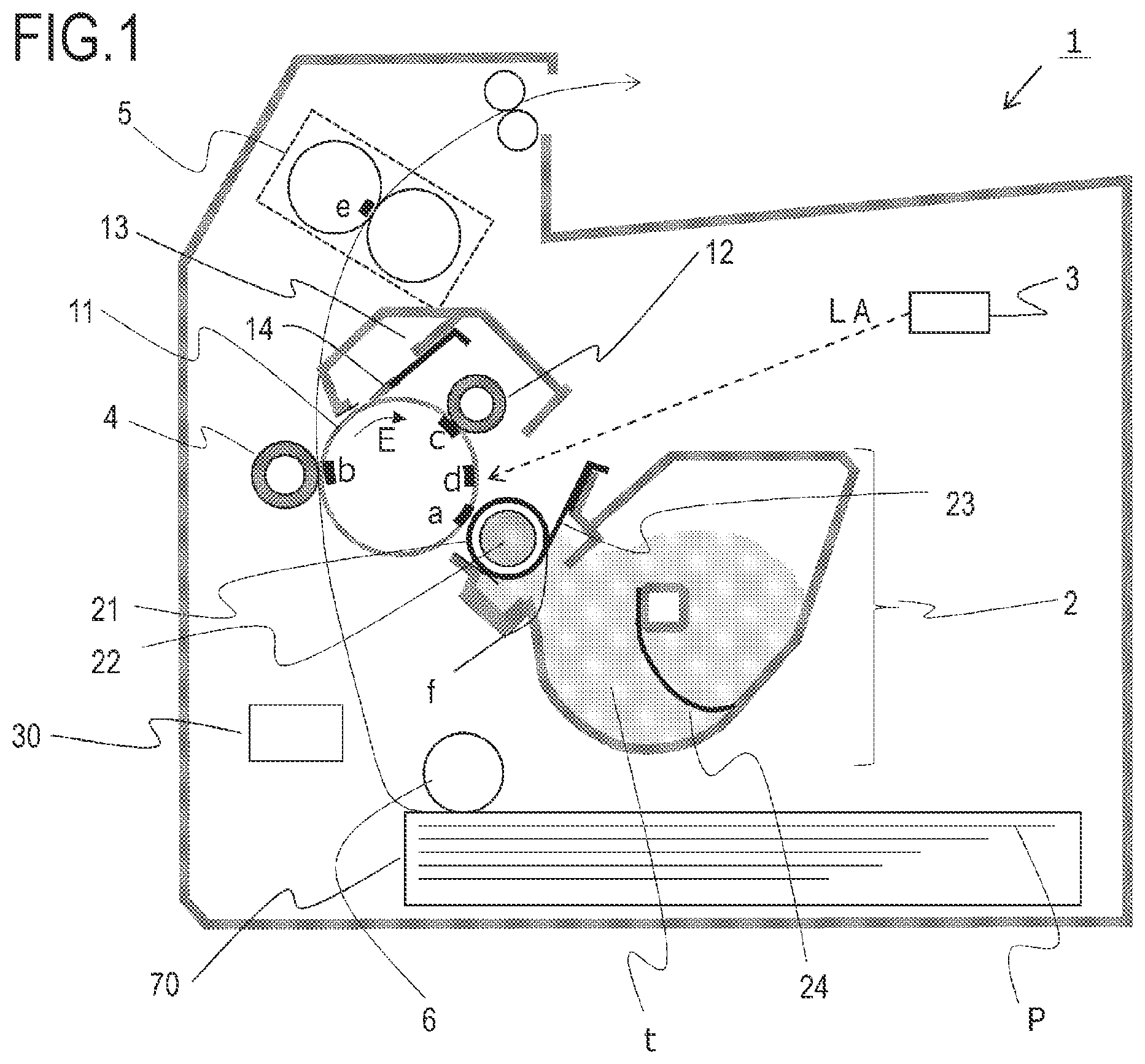 Patent US12147170 — Image forming apparatus having toner charging — Figure 1