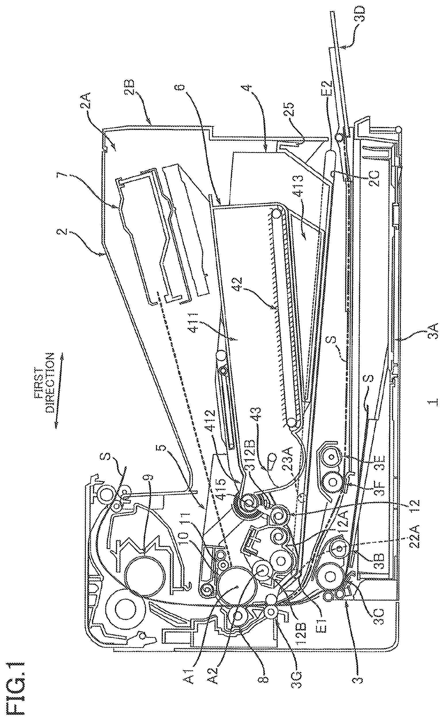 Patent US12147189 Figure 1 – Image forming device