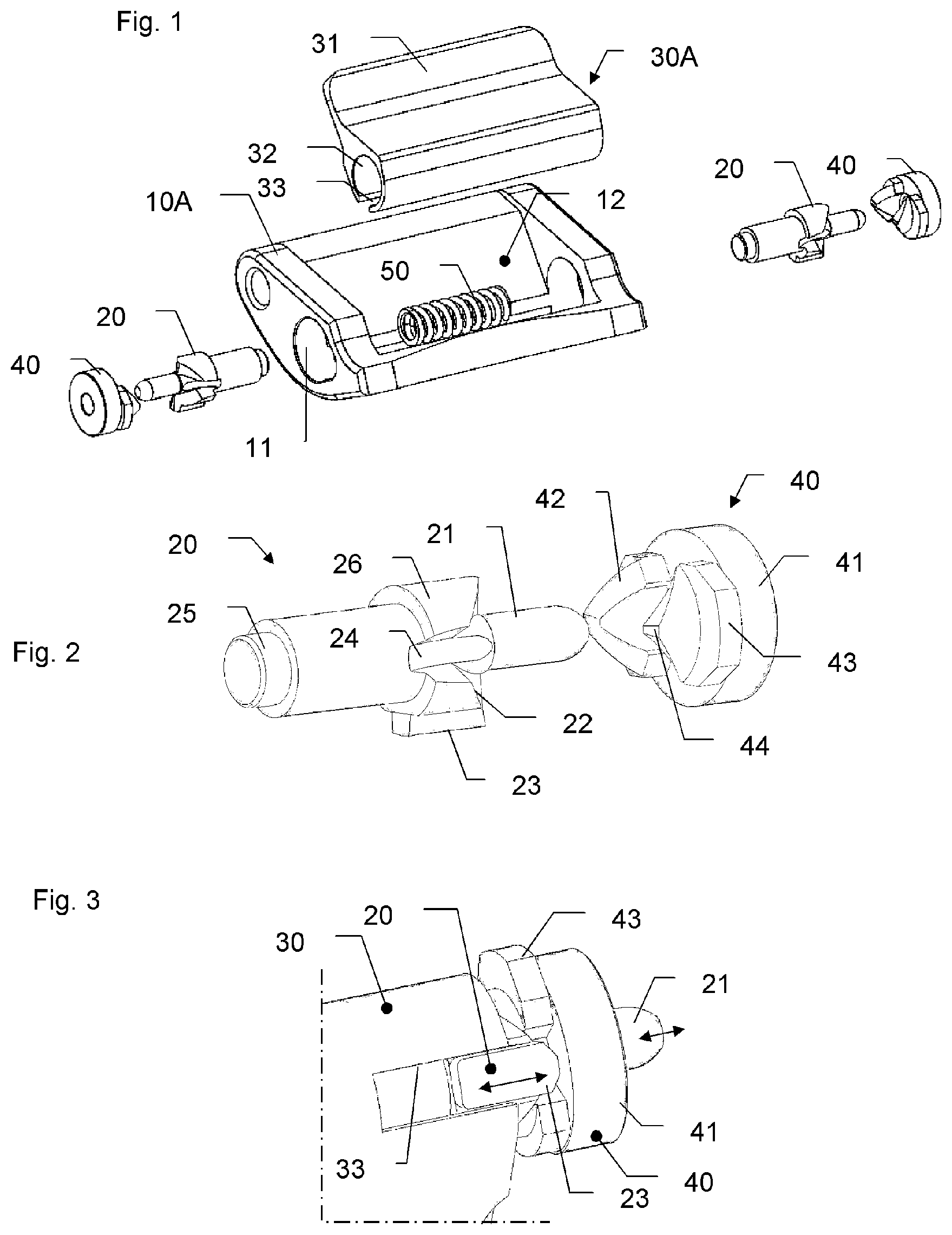 Patent US12147197 — Bracelet fastening device — Figure 1