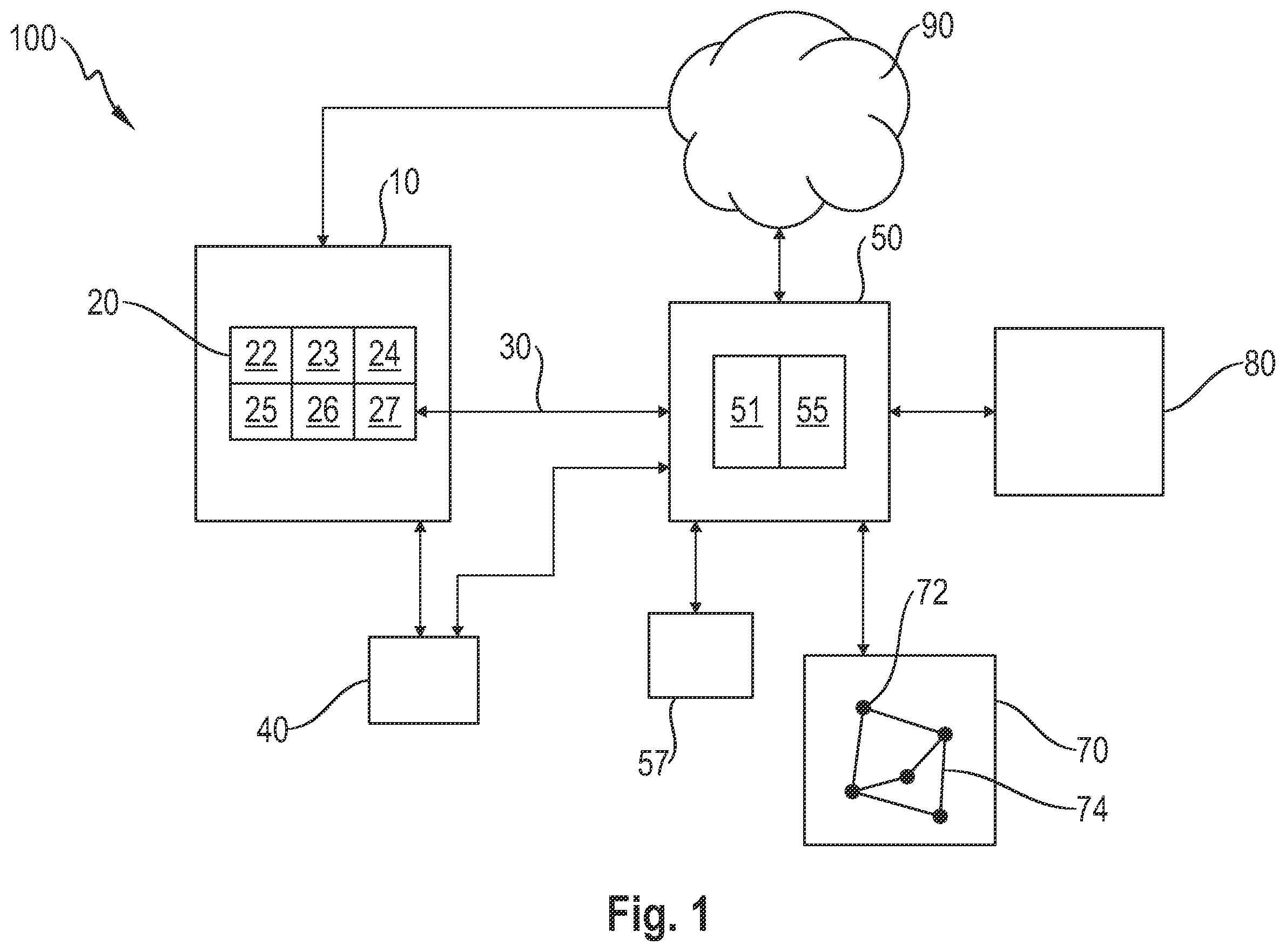 Patent US12147232 Figure 1 – Method, system and computer program product for the automated locating of a vehicle