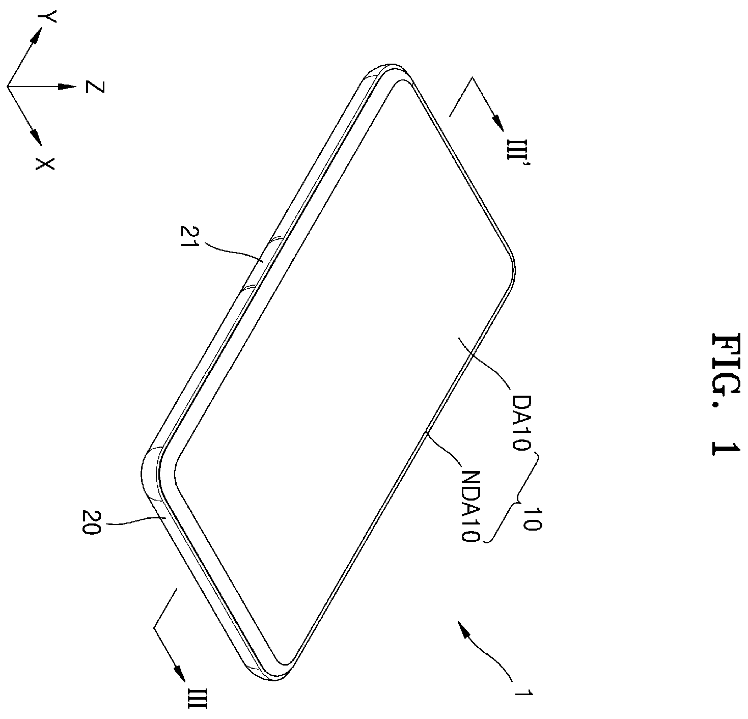 Patent US12147271 Figure 1 – Display device